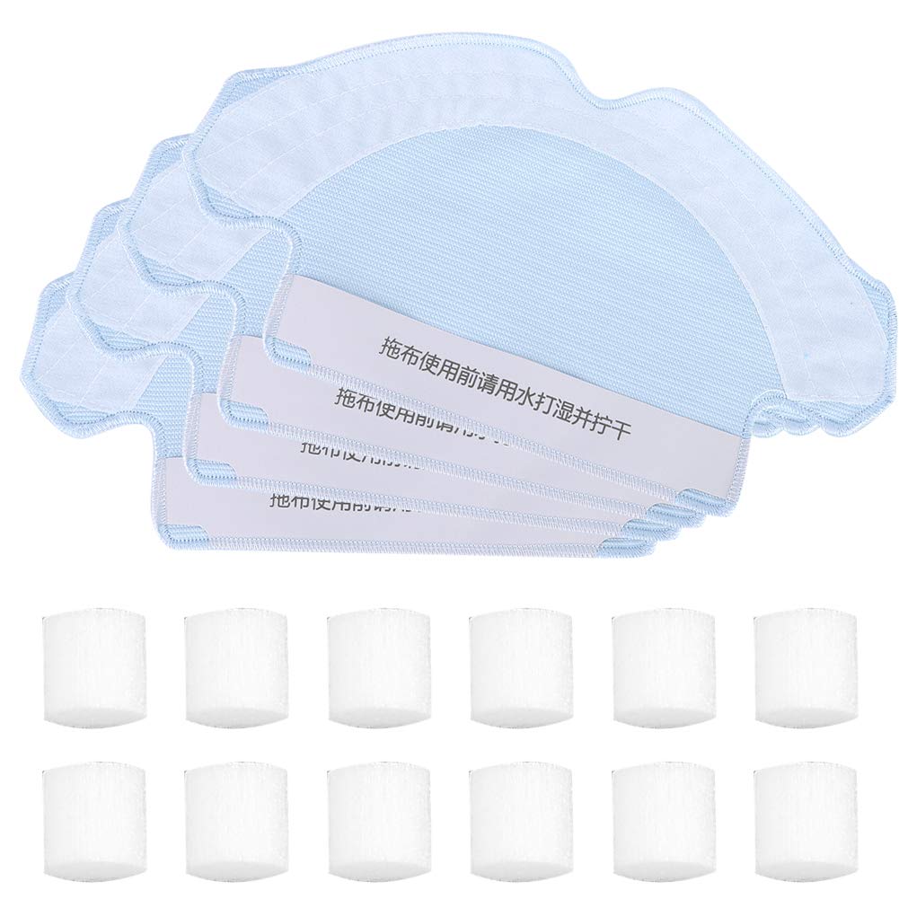 360 S6 Robot Vacuum Cleaner Replacement Mop Cloth & Water Tank Filter - Compatible Accessories for Efficient Cleaning | Perfect for Hardwood Floors, Tiles & Pet Hair Removal