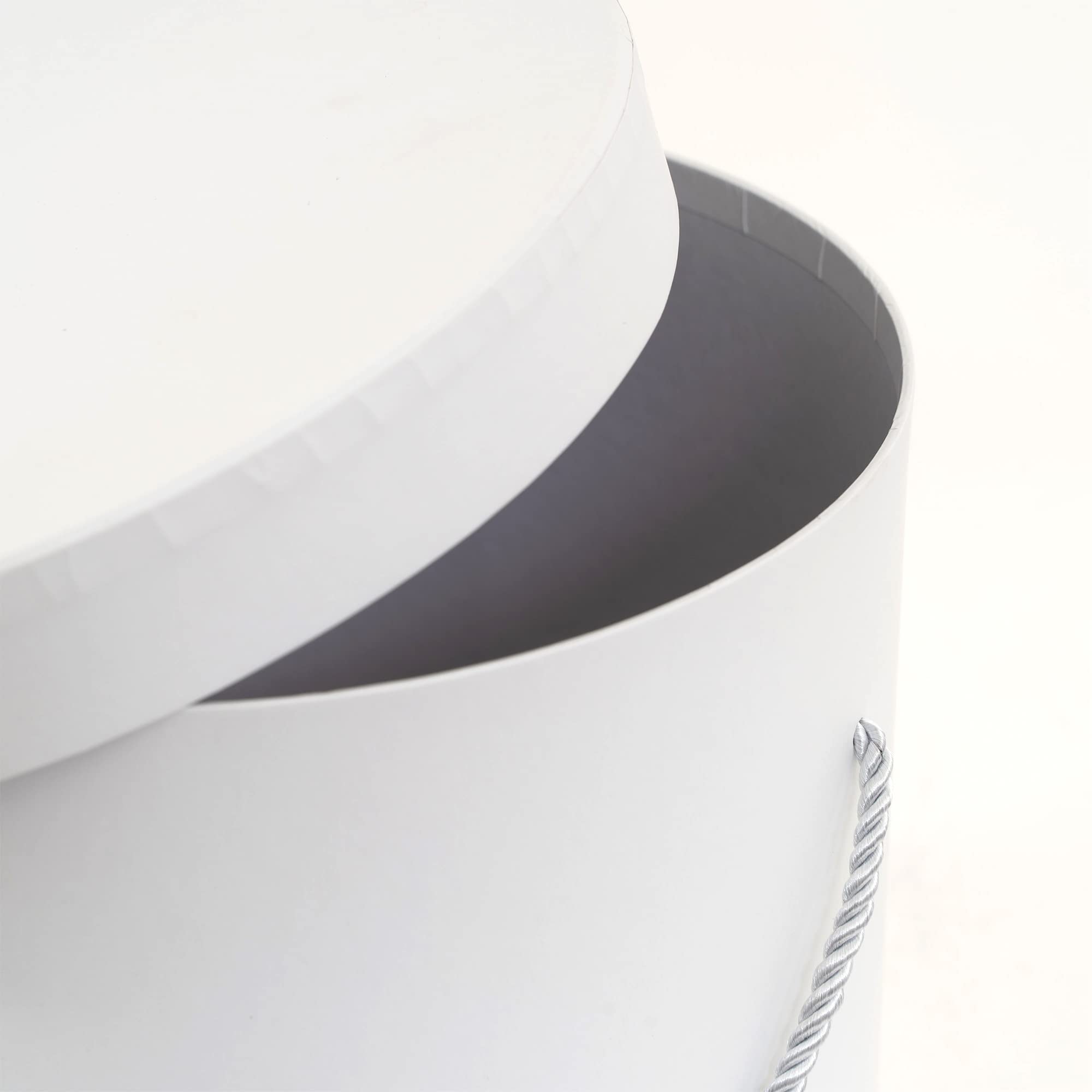 Elegant White Gift Boxes with Lids - 3pc Set for Weddings & Birthdays