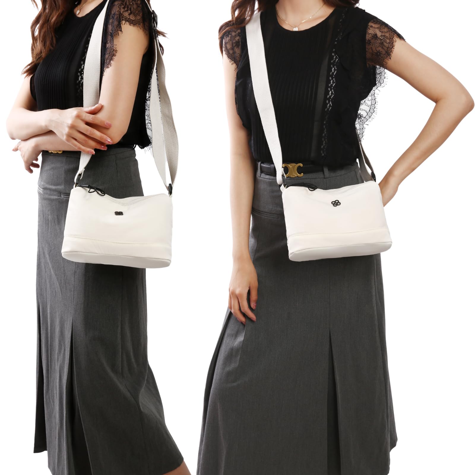 Stylish Nylon Crossbody Bags for Women - Lightweight Small Shoulder Purse with Secure Zipper Closure | Perfect for Everyday Use, Travel & Casual Outings
