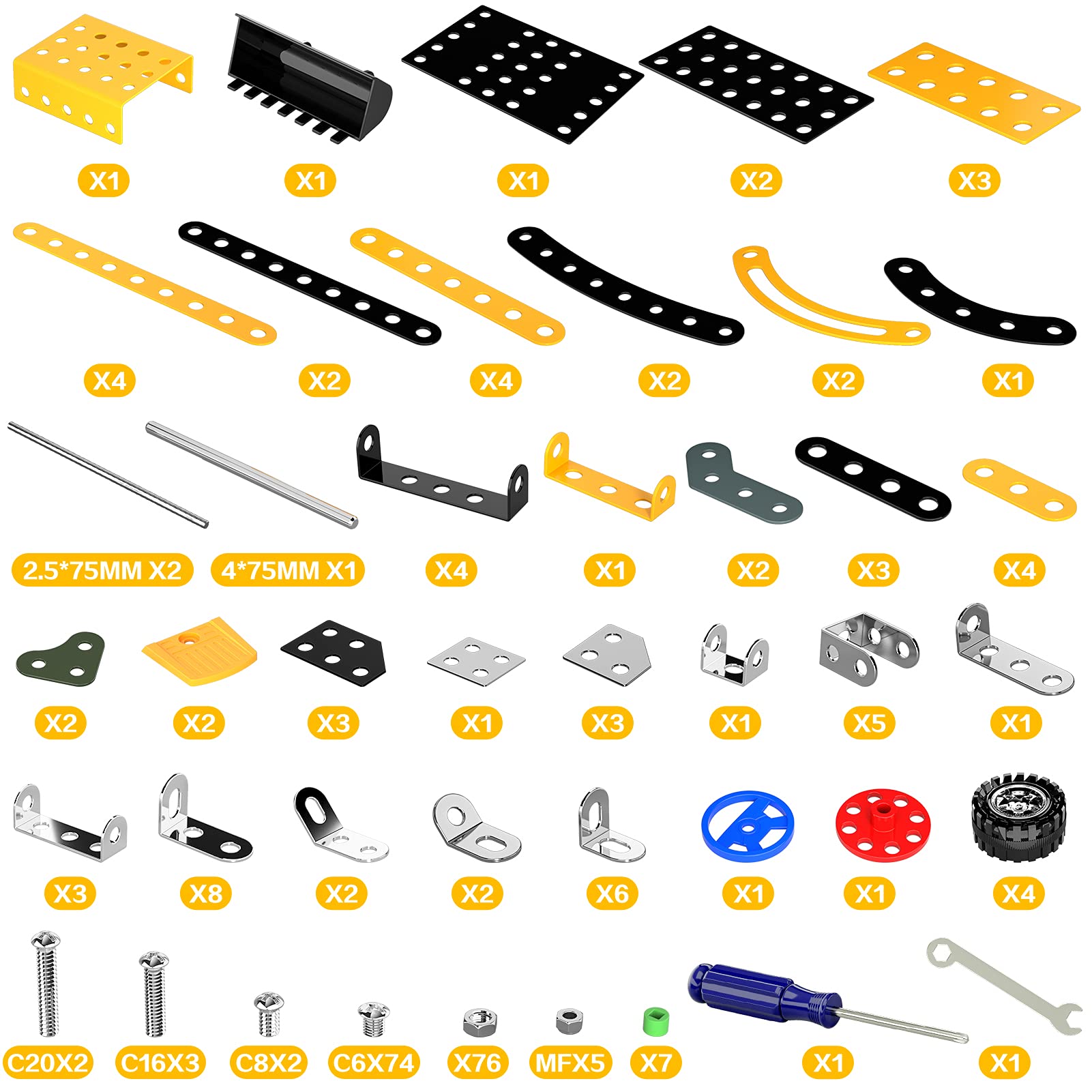 Lucky Doug STEM Building Toys for Kids Ages 8-12 - Metal Construction Model Kit with DIY Building Blocks | Educational Engineering Toys for Boys & Girls | Perfect for School Projects, Birthday Gifts & Creative Play