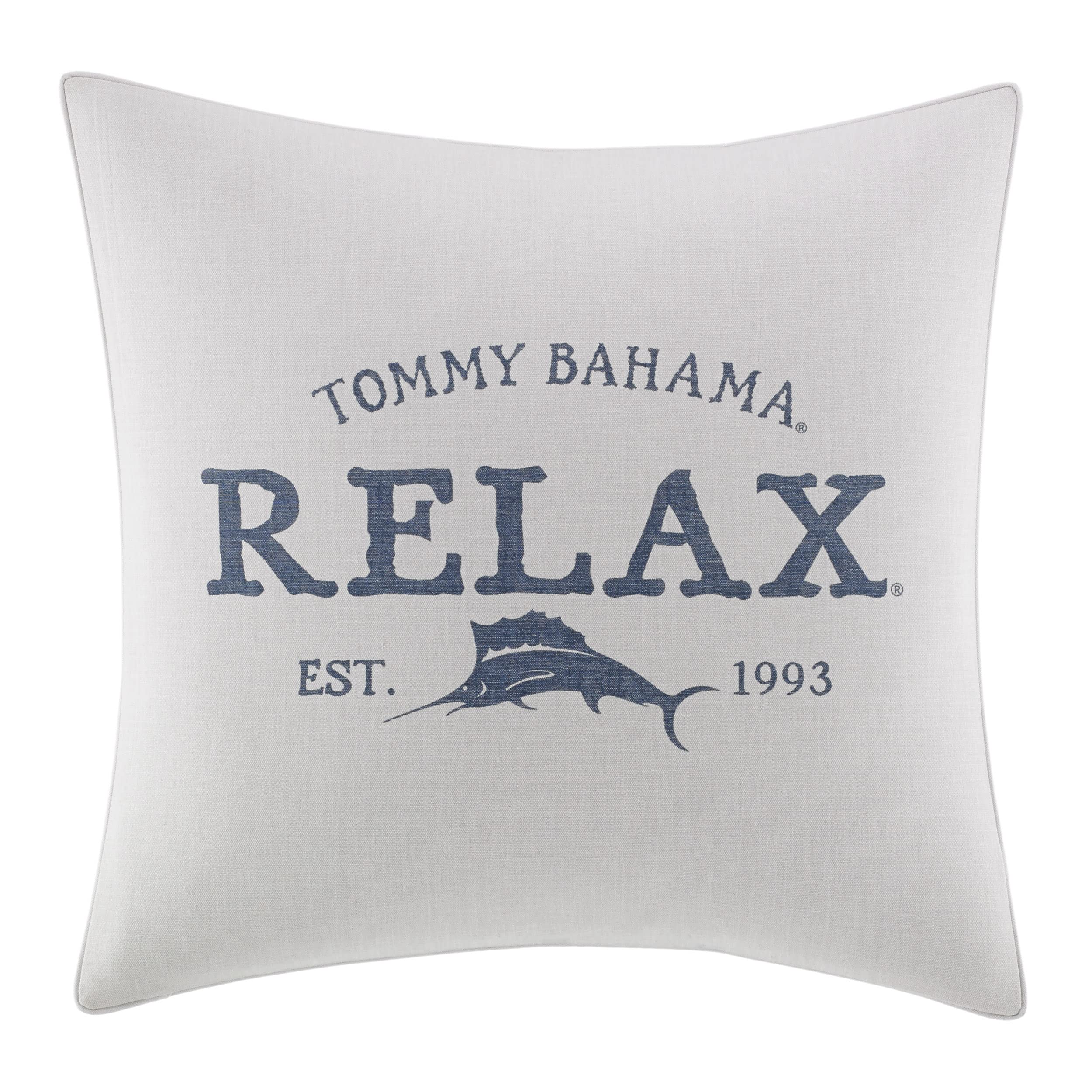 Tommy Bahama Queen Comforter Set - 100% Cotton Reversible Bedding with Matching Shams & Bedskirt | Ultra Soft Luxury Bedding for Master Bedroom (Raw Coast Blue, Queen Size) | Perfect for Coastal & Beach House Decor
