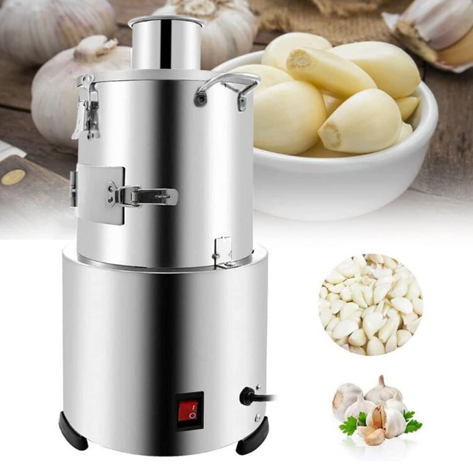 Electric Garlic Peeler Machine - 110V/220V Commercial Grade, 30kg/H Capacity, 200W Stainless Steel Garlic Peeling & Separator for Restaurants, Kitchens & Food Processing (220V Option) - Perfect for Bulk Garlic Peeling, Meal Prep & Commercial Food Production