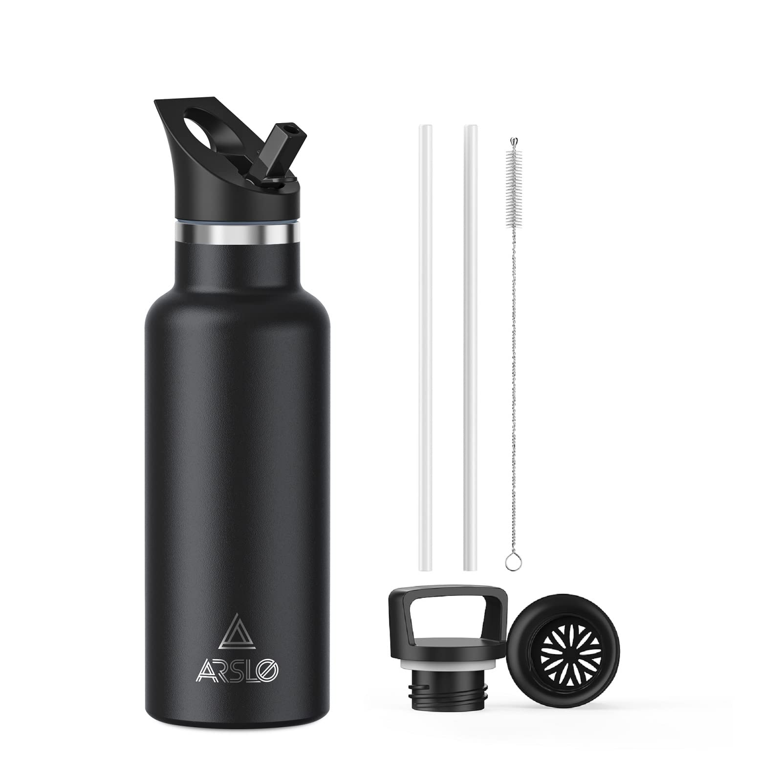 Arslo Insulated Stainless Steel Water Bottle - 24H Cold & 12H Hot - Hiking & Sports