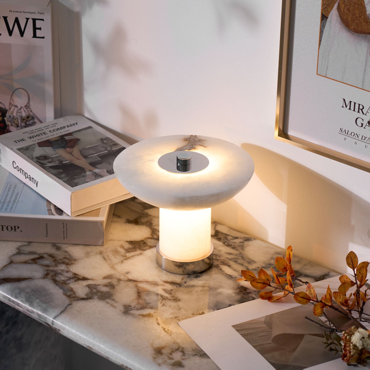 Aeralith Rechargeable LED Table Lamp - Portable Night Light for Bedroom, Office & Travel - USB Charging Desk Light with 3 Brightness Levels