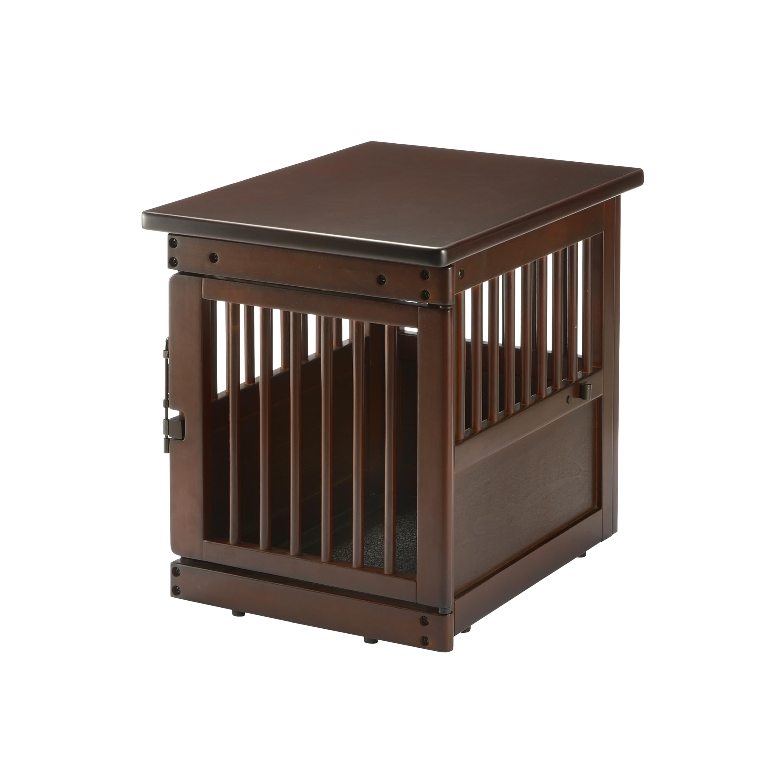 Richell 80004 Small Brown Pet Crate & Pen for Dogs & Cats - Portable Indoor/Outdoor Pet Kennel for Home, Travel & Training