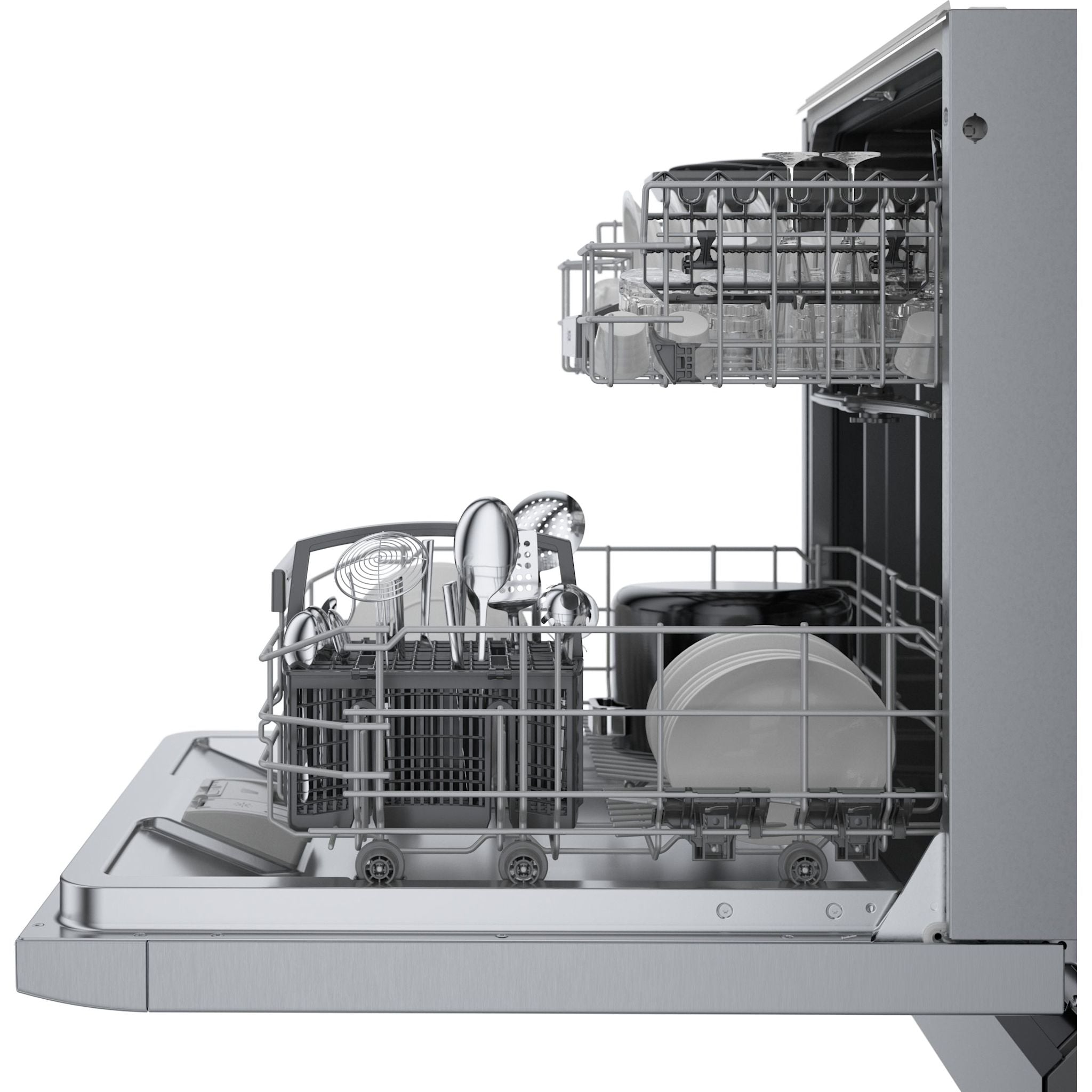 Bosch SGE53C55UC Stainless Steel Built-In Dishwasher - 24 Inch, Energy Star Certified, Ultra Quiet Operation - Perfect for Modern Kitchens and Open-Concept Homes