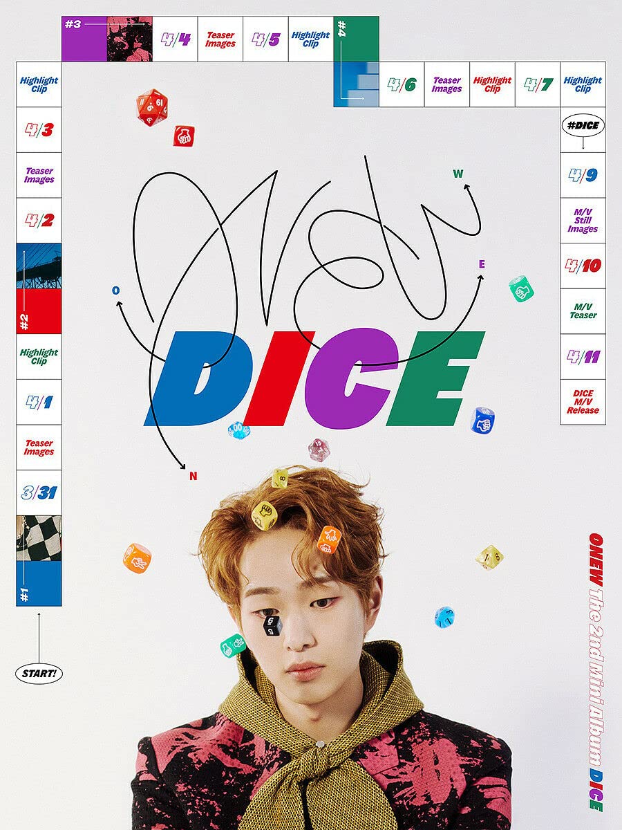 SHINee Onew DICE 2nd Mini Album (PHOTO BOOK Ver.) - 2CDs, Posters, Photocards & Exclusive K-Pop Merch | Perfect for K-Pop Collectors & SHINee Fans | Ideal for Gifts, Display & Music Enthusiasts