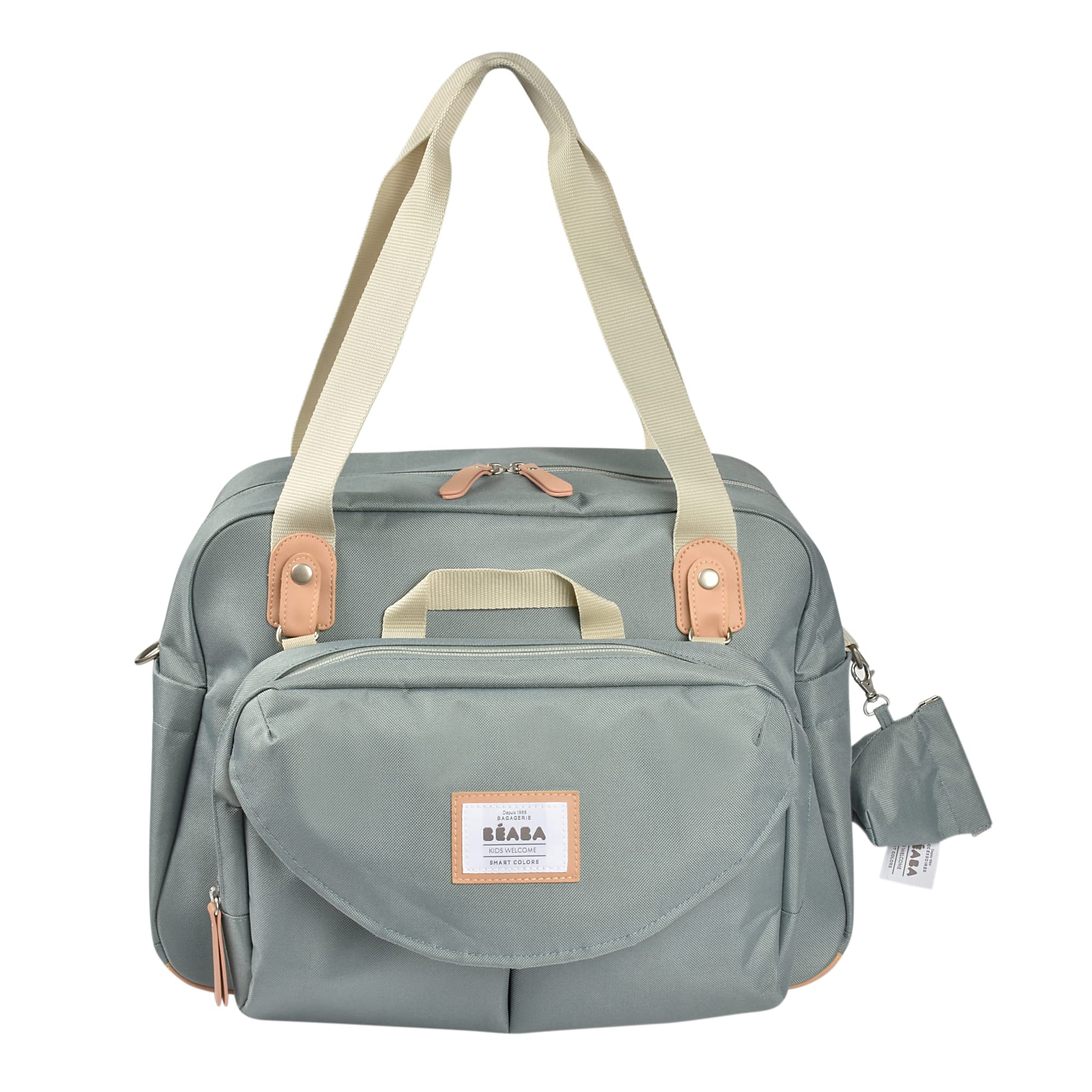 BEABA Geneva Multifunctional Baby Diaper Bag - Waterproof Travel Diaper Backpack with Adjustable Strap for Stroller - Perfect for Newborn Essentials, Daycare & Family Outings