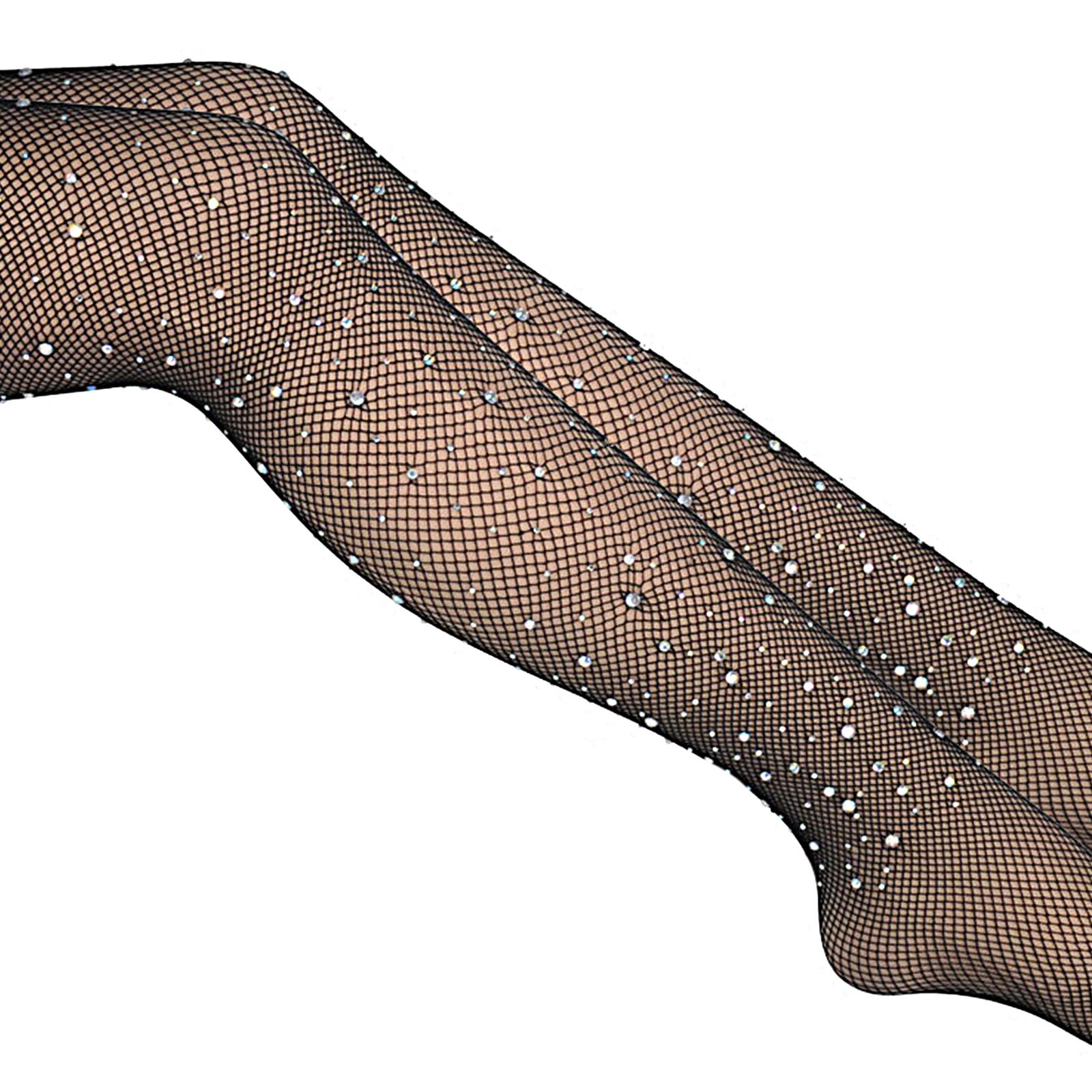 Sexy Women's Fishnet Pantyhose - 5 Pairs Shining Diamond Stockings for Party, Halloween & Cosplay | Stretchy Tight Pantyhose for Night Out & Special Occasions