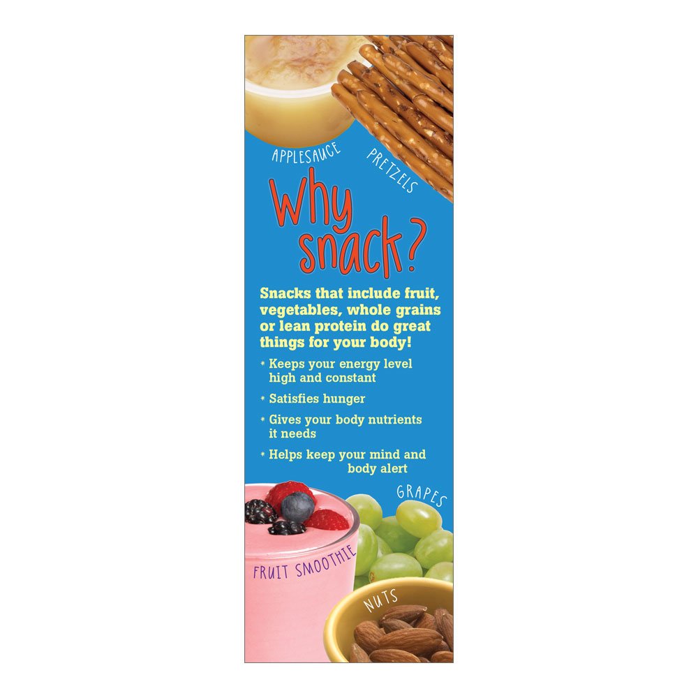 100 Healthy Snacks Nutrition Bookmarks for Kids | 2.5
