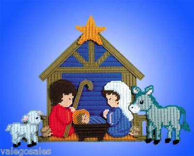 DIY Plastic Canvas Kit for Nativity Wall Decor - Christmas Home Decoration & Holiday Craft Project