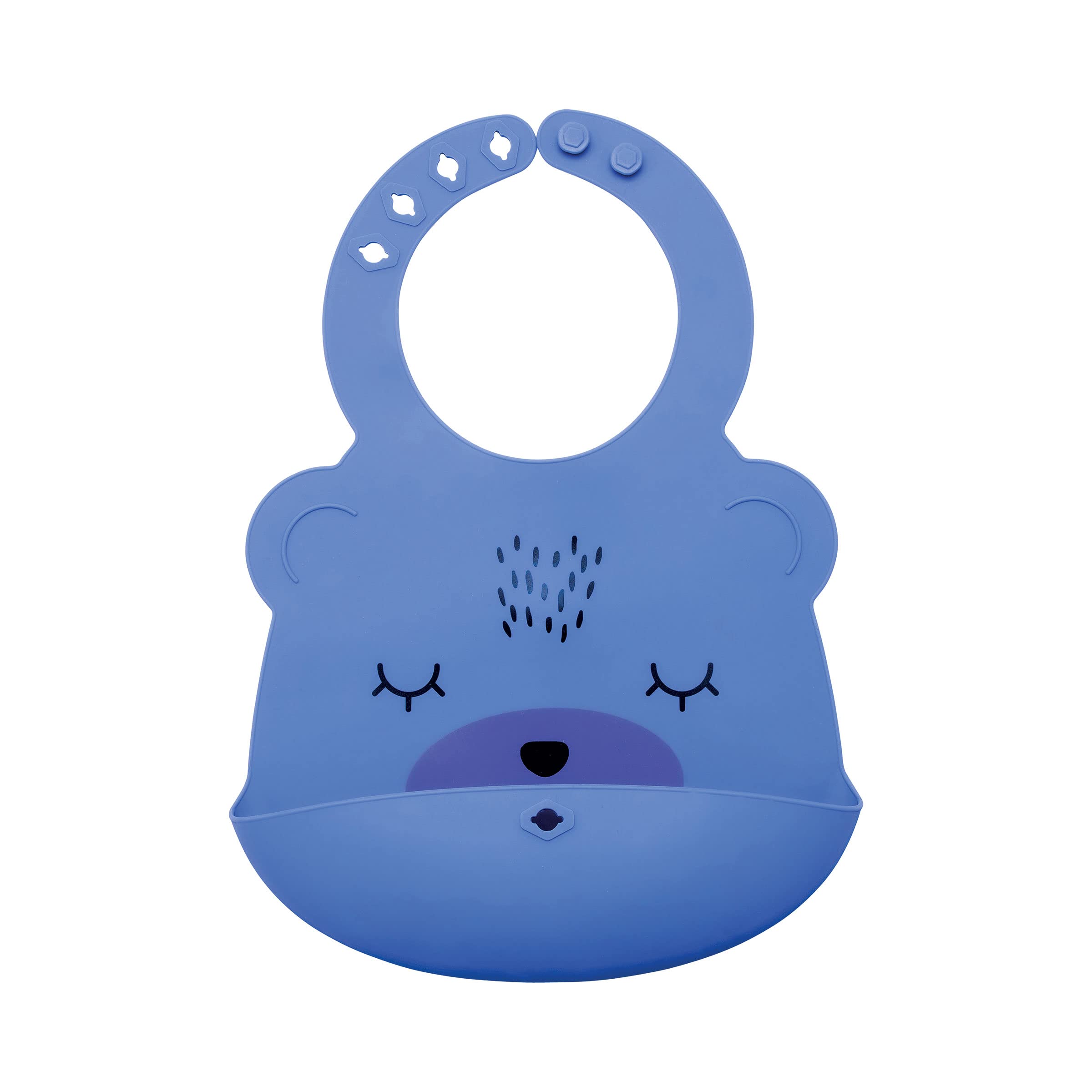 Tiny Twinkle Roll-Up Silicone Baby Bib - Soft, Durable & Waterproof Feeding Bib with Food Catcher Pocket for Easy Cleanup | Perfect for Infants & Toddlers at Mealtime
