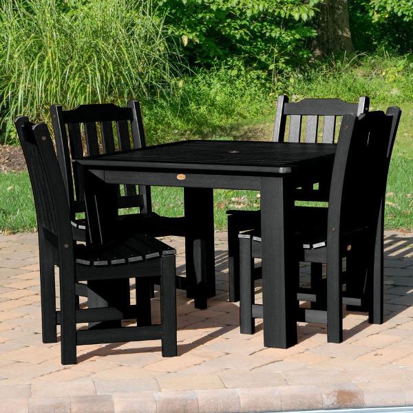 Lehigh 5-Piece Square Patio Dining Set - Outdoor Furniture for Garden, Backyard, and Poolside Relaxation