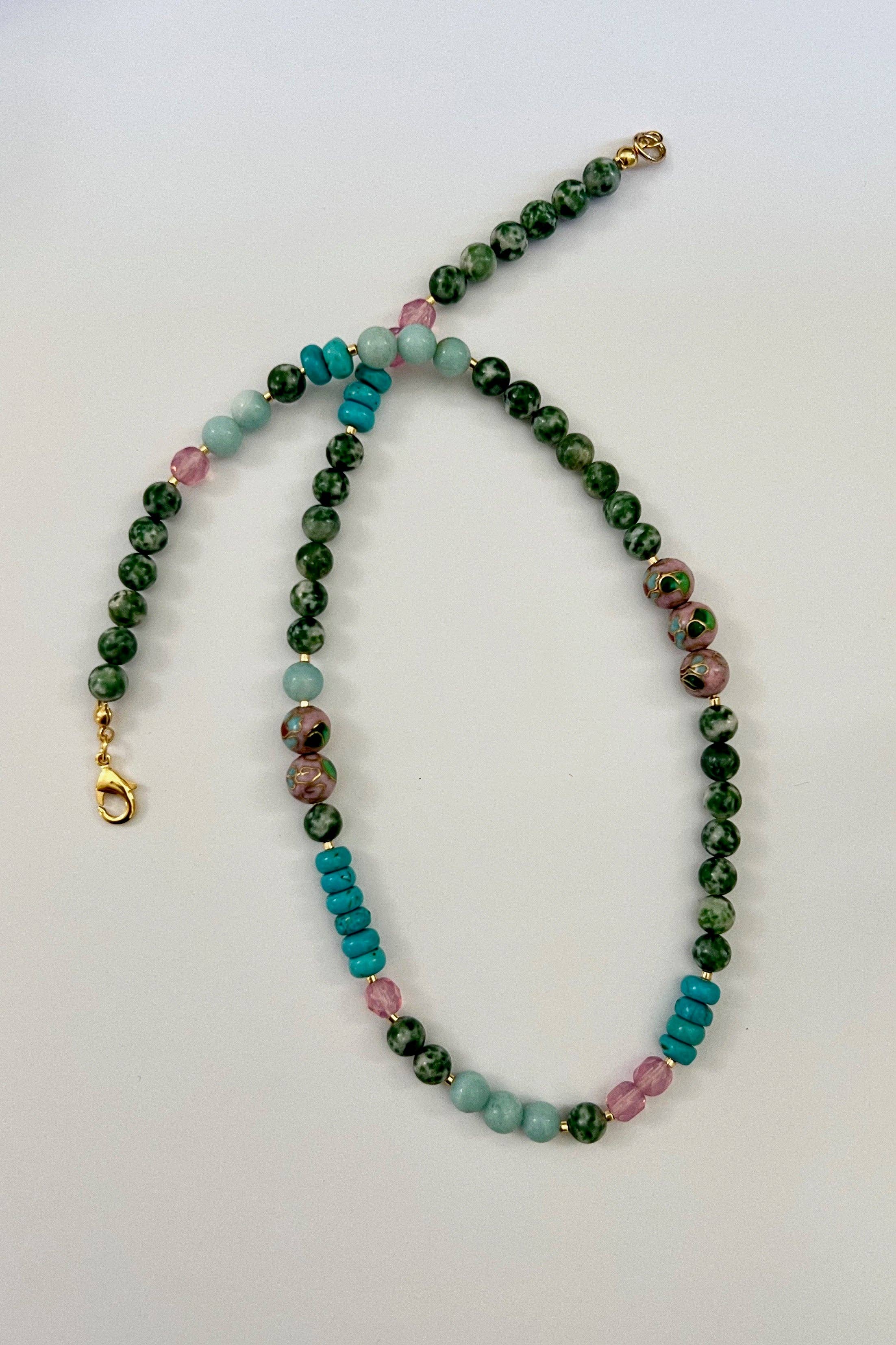Maris Necklace | Mixed Metal Pendant Necklace for Women | Elegant Layering Jewelry for Everyday Wear & Special Occasions