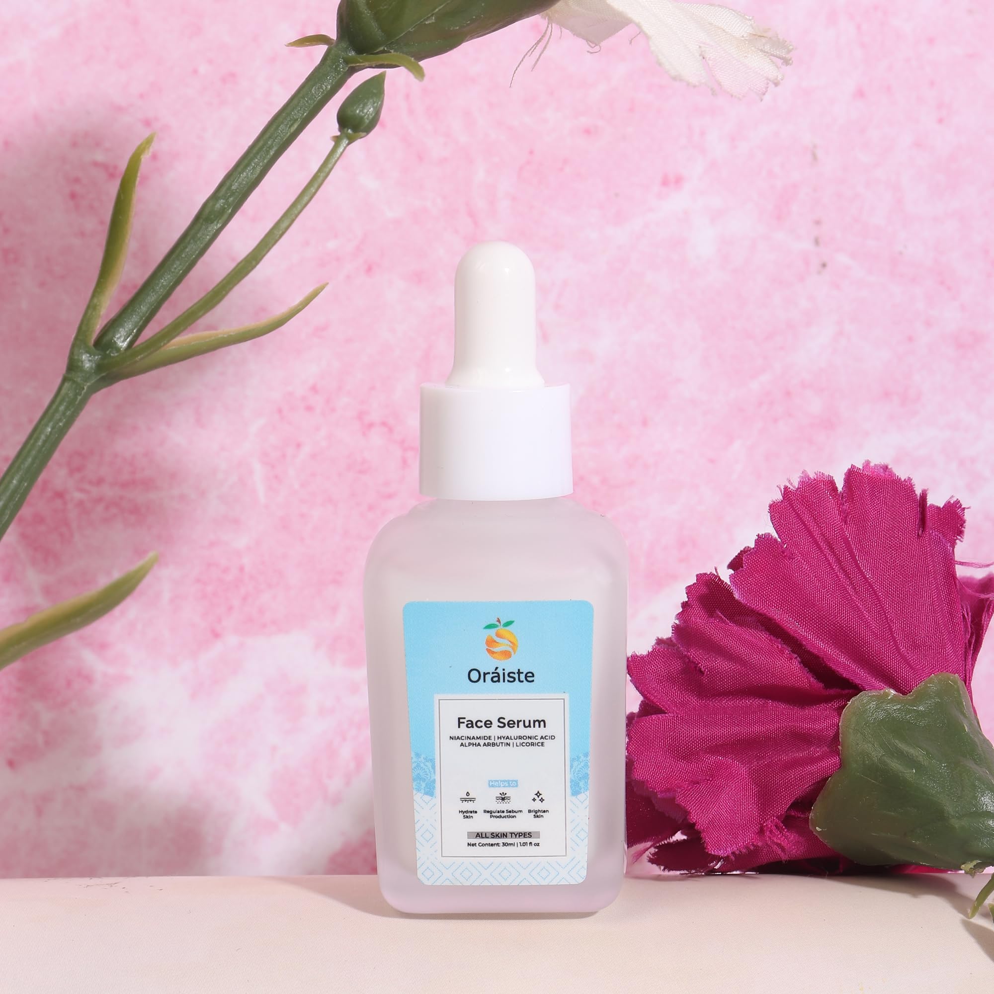 Niacinamide Face Serum for Hydrating & Brightening Skin - 1oz (30ml) - Vitamin B3 Facial Treatment for Acne, Pores & Dark Spots - Day & Night Use for Glowing Complexion
