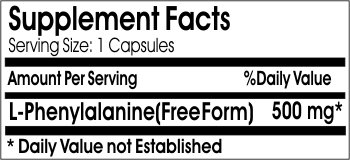 L-Phenylalanine 500mg 200 Capsules - Pure Amino Acid Supplement for Mood & Focus Support - No Additives, Gluten-Free - Naturetition Brain Health & Stress Relief Supplement for Work, Study & Daily Wellness
