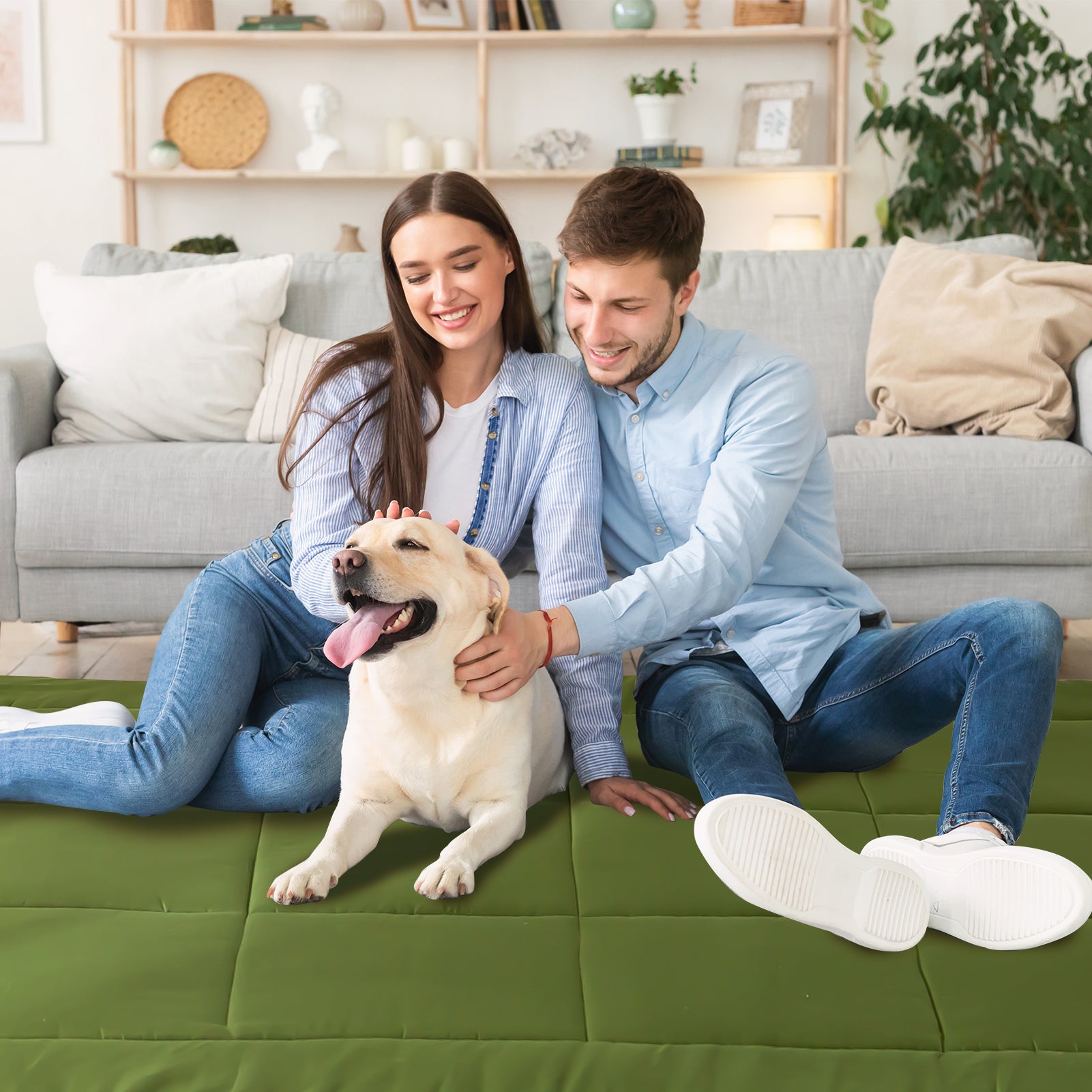 MAXYOYO Padded Japanese Floor Mattress - Green Foldable Roll Up Futon Mattress for Bedroom, Guest Room & Travel | Comfortable Floor Sleeping & Lounging