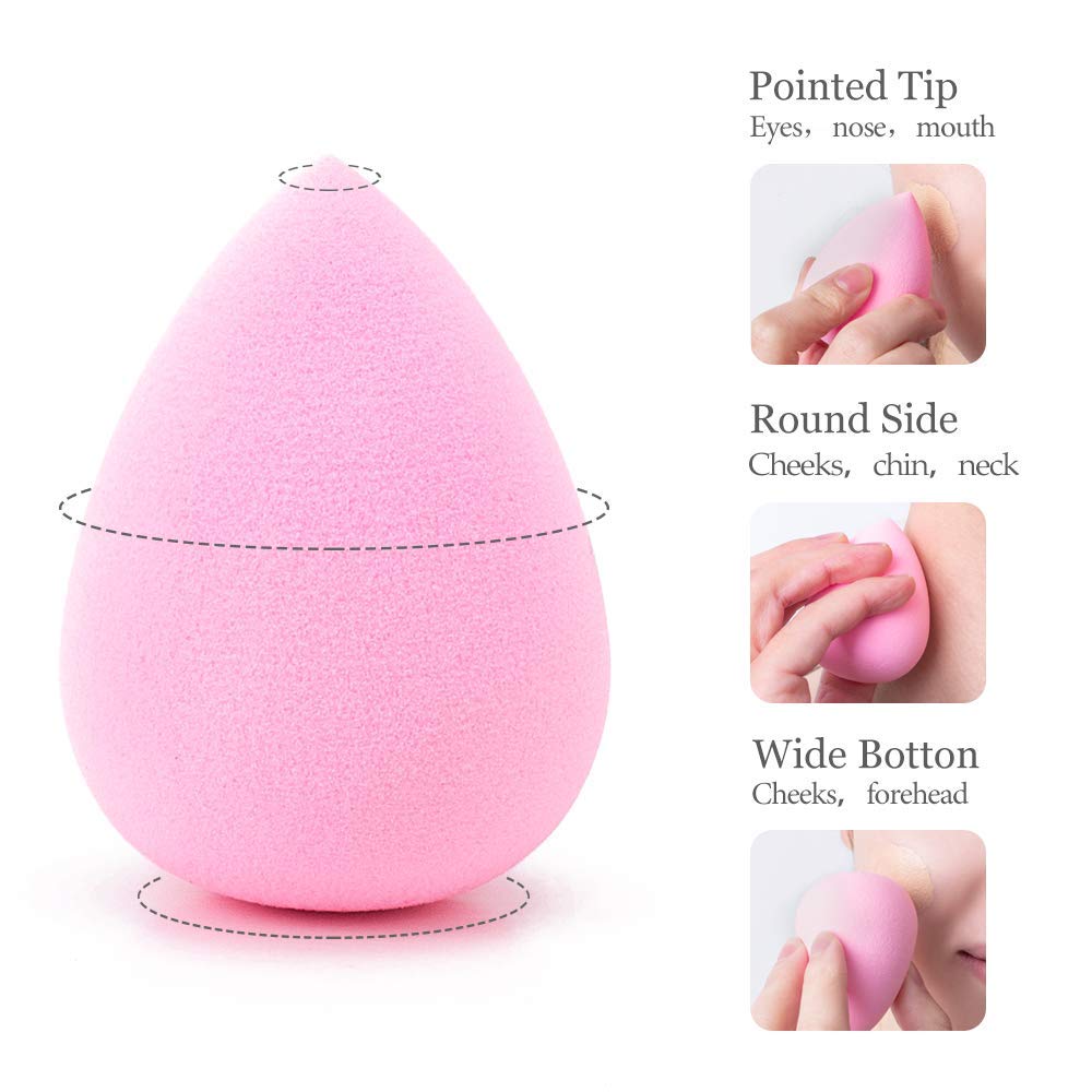 AVTY 10-Piece Professional Makeup Sponge Set - Multi-Colored Beauty Blenders for Liquid Foundation & Cream Makeup | Perfect for Daily Makeup Application & Travel