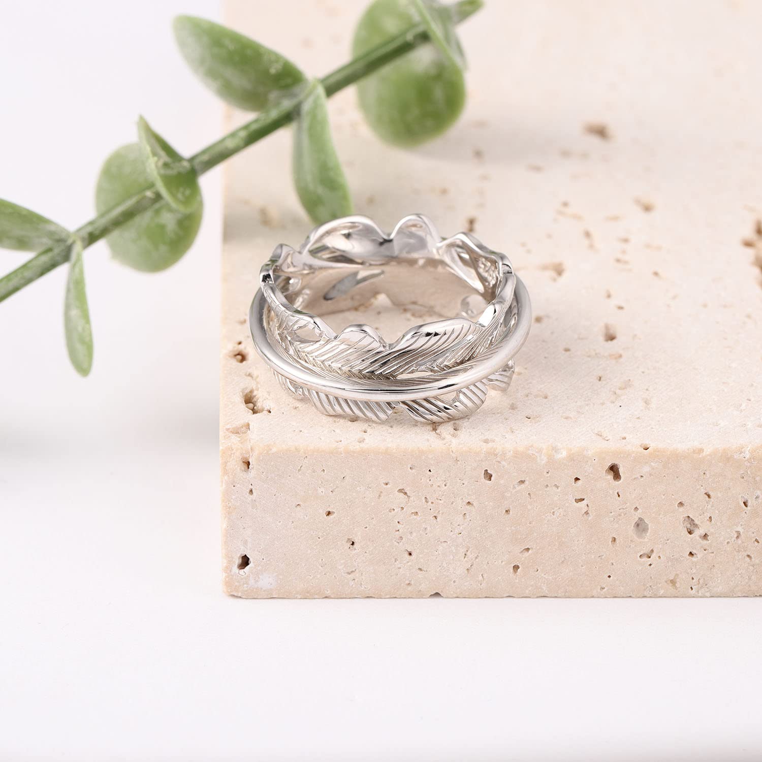 925 Sterling Silver Anxiety Ring for Women - Spinning Fidget Ring with Beads | Stress Relief, Worry Beads, ADHD & Anxiety Relief Jewelry | Perfect for Office, Travel & Daily Wear