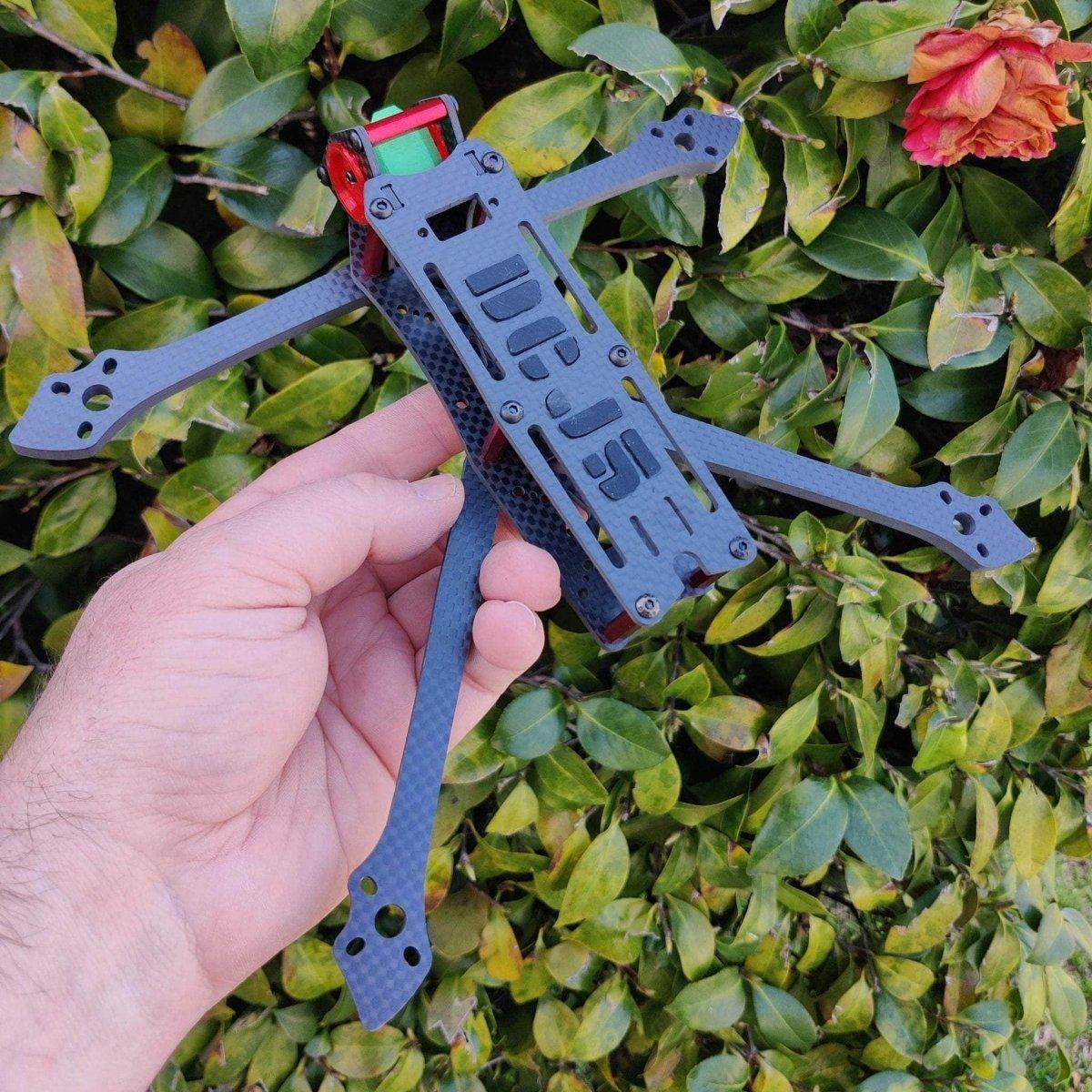 DaddyLovesQuads ASBO DCJ5 HD O3 Deadcat 5 Frame Kit - Lightweight Carbon Fiber FPV Drone Frame for Cinematic Aerial Photography and Racing | Perfect for FPV Enthusiasts and Professional Videographers