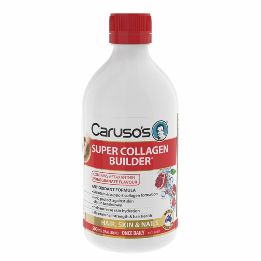 Caruso's Super Collagen Builder Liquid Supplement - Supports Skin, Hair & Nail Health - Best for Anti-Aging & Joint Care - Perfect for Daily Beauty Routine & Wellness Regimen