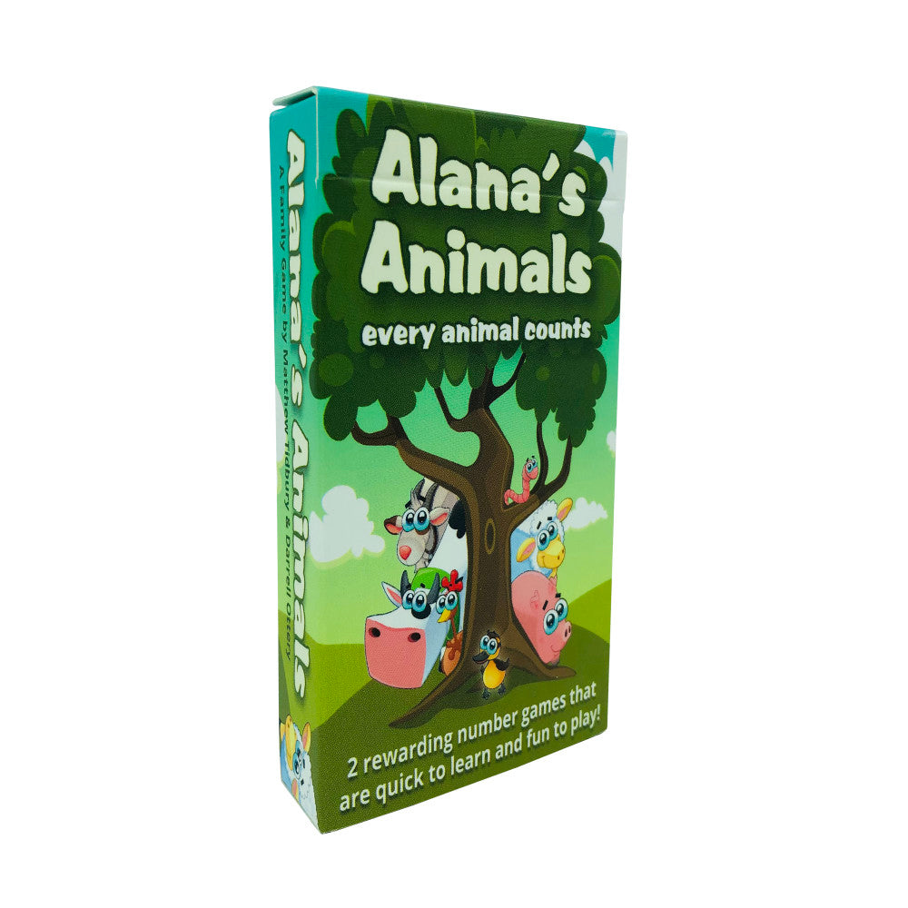 Alana's Animals Educational Card Game for Kids - Fun Early Math Learning & Counting Skills - Perfect for Classroom, Homeschool & Family Game Night