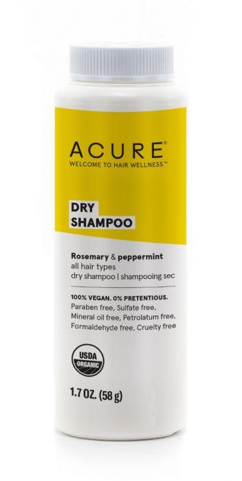 Acure All Hair Types Dry Shampoo - Volumizing & Refreshing for Oily Hair - Perfect for Travel, Gym & Busy Mornings