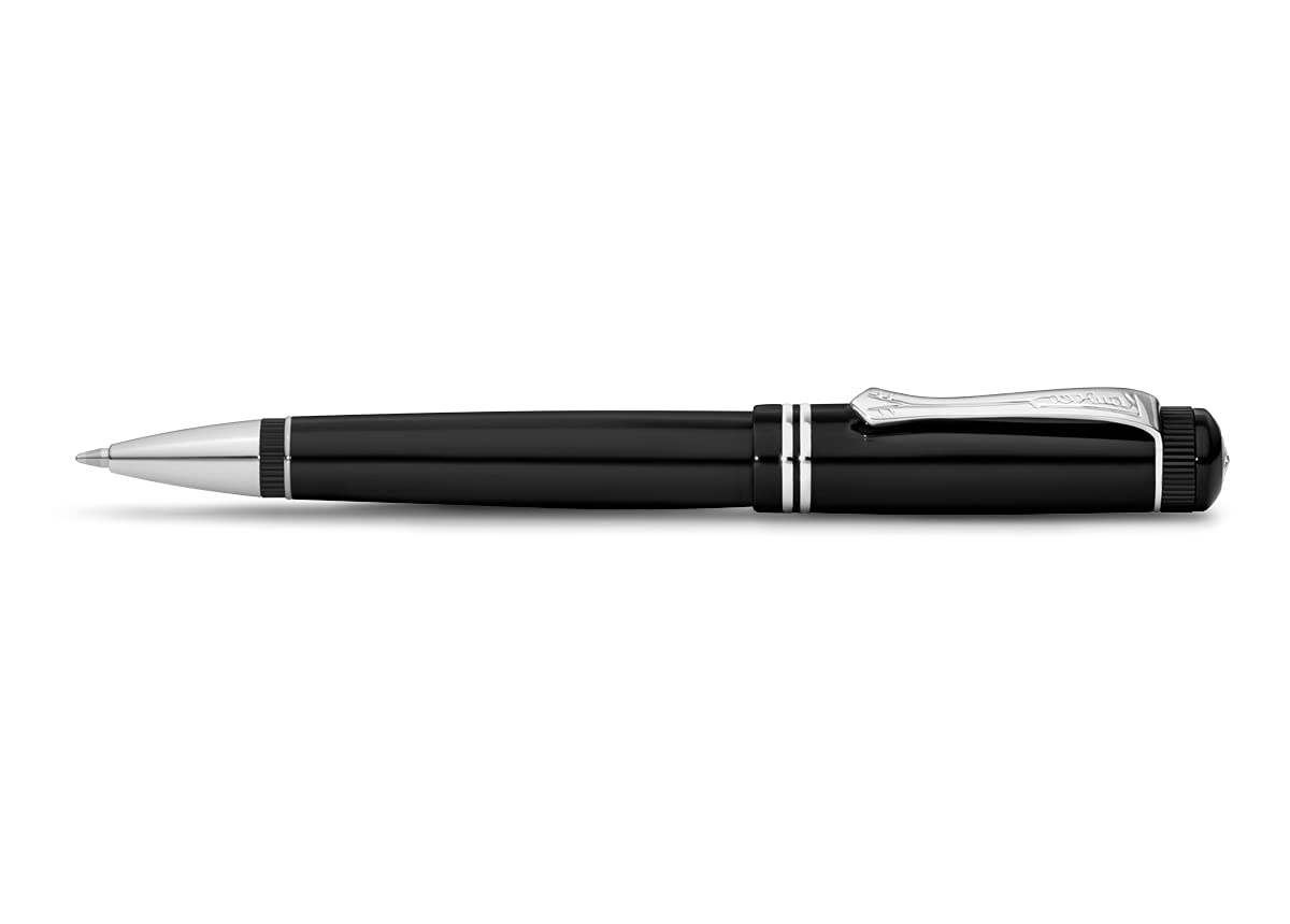 Kaweco DIA2 Chrome Retractable Ballpoint Pen with Standard G2 Refills - Premium Acrylic Ball Pen (14cm) in Tin Box - Perfect for Office, School & Gift Giving
