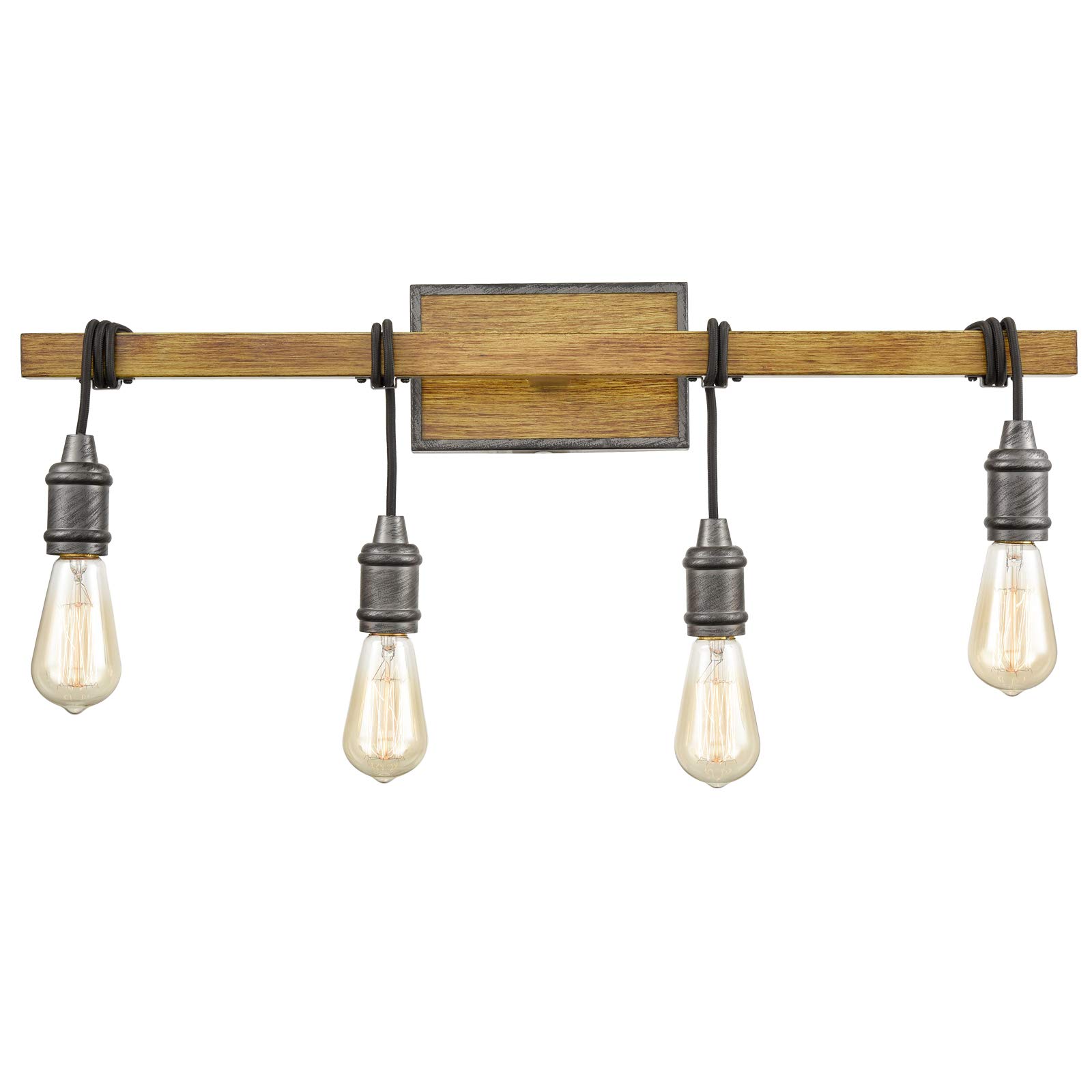 Farmhouse Bathroom Vanity Light Fixture - 4-Light Rustic Bathroom Lighting for Mirror - Perfect for Modern Farmhouse, Cottage & Vintage Style Bathrooms