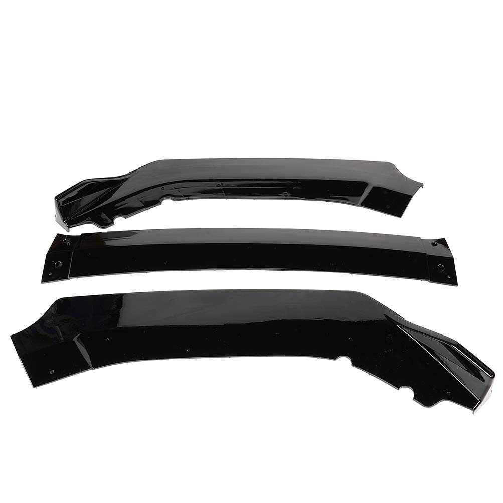 2016-2019 Honda Civic Front Bumper Lip Spoiler - PP Plastic Deflector & Body Kit Accessories - Enhances Aerodynamics & Style for Street Racing & Car Shows