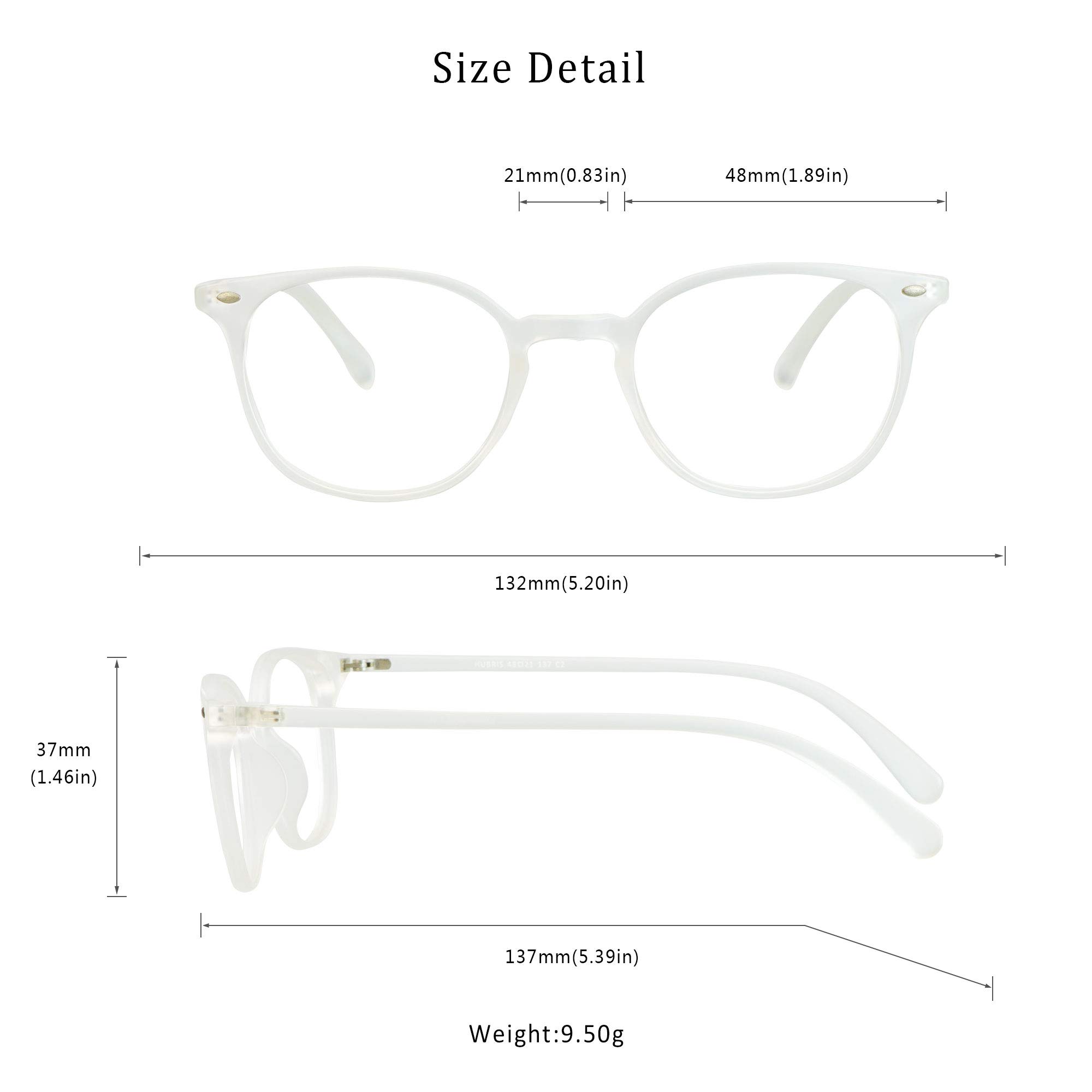 LifeArt Blue Light Blocking Glasses - Anti Eyestrain Computer Glasses for Gaming & Reading - Reduce Eye Fatigue for Work, Study & Screen Time