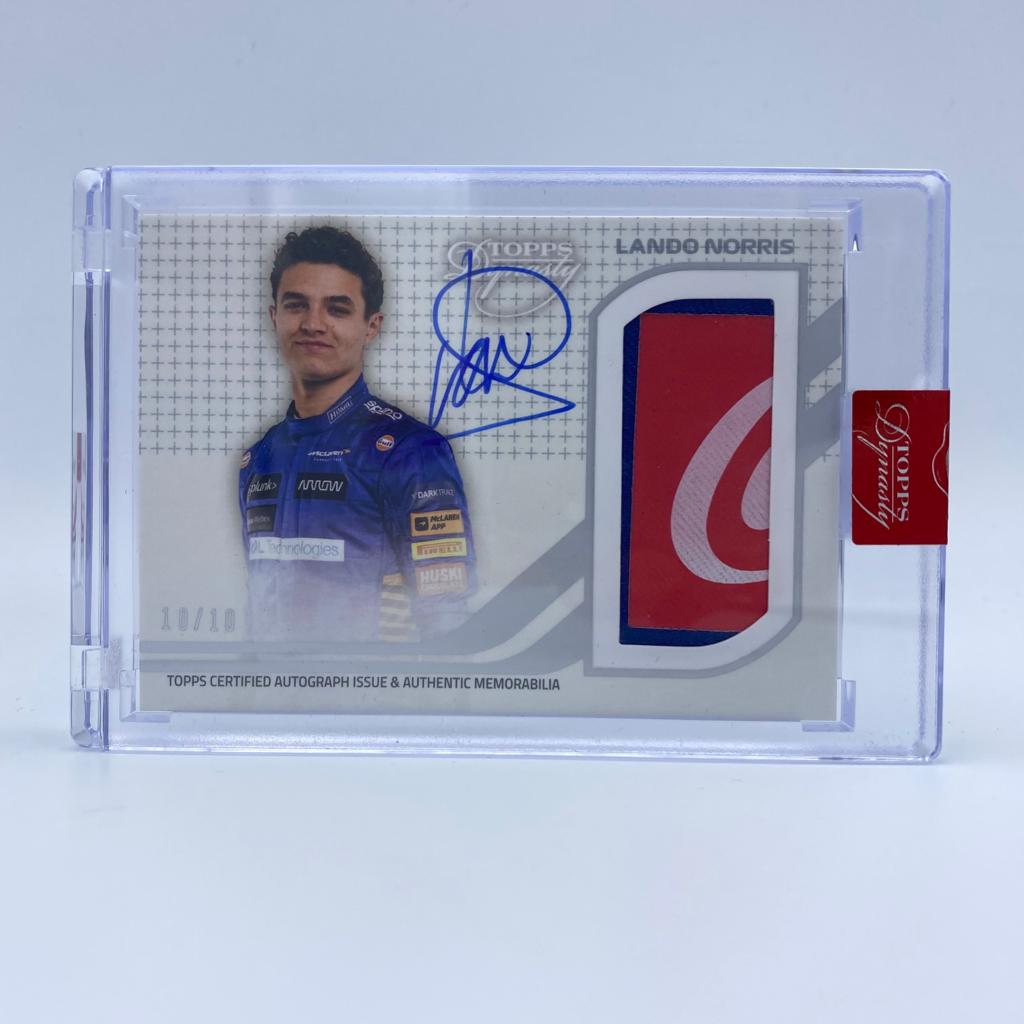 Lando Norris #4 McLaren Dynasty Autograph Patch LN III - Perfect for F1 Collectors, Sports Memorabilia Fans, and Racing Enthusiasts