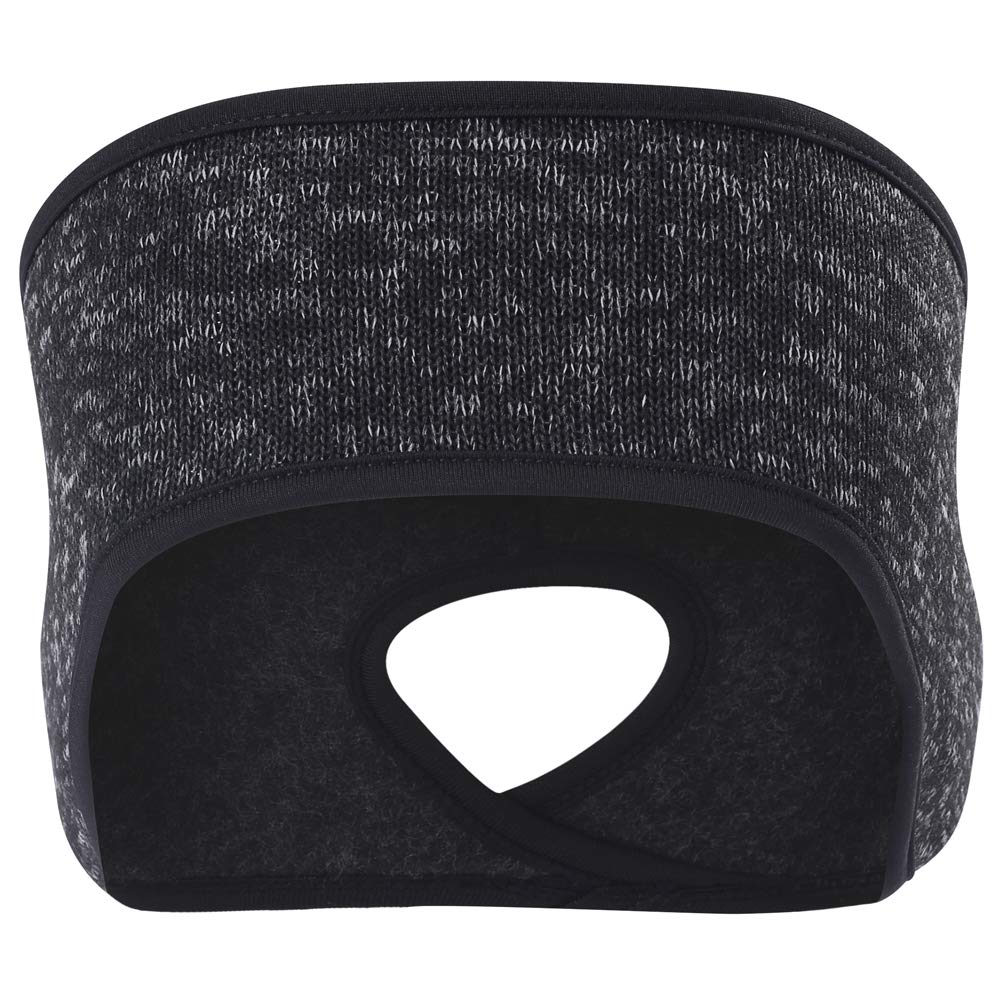 MIFULGOO Women's Ponytail Headband - Soft Fleece Ear Warmer Head Wrap for Yoga, Running, Workout & Winter Sports - Non-Slip Sweatband for Active Lifestyles