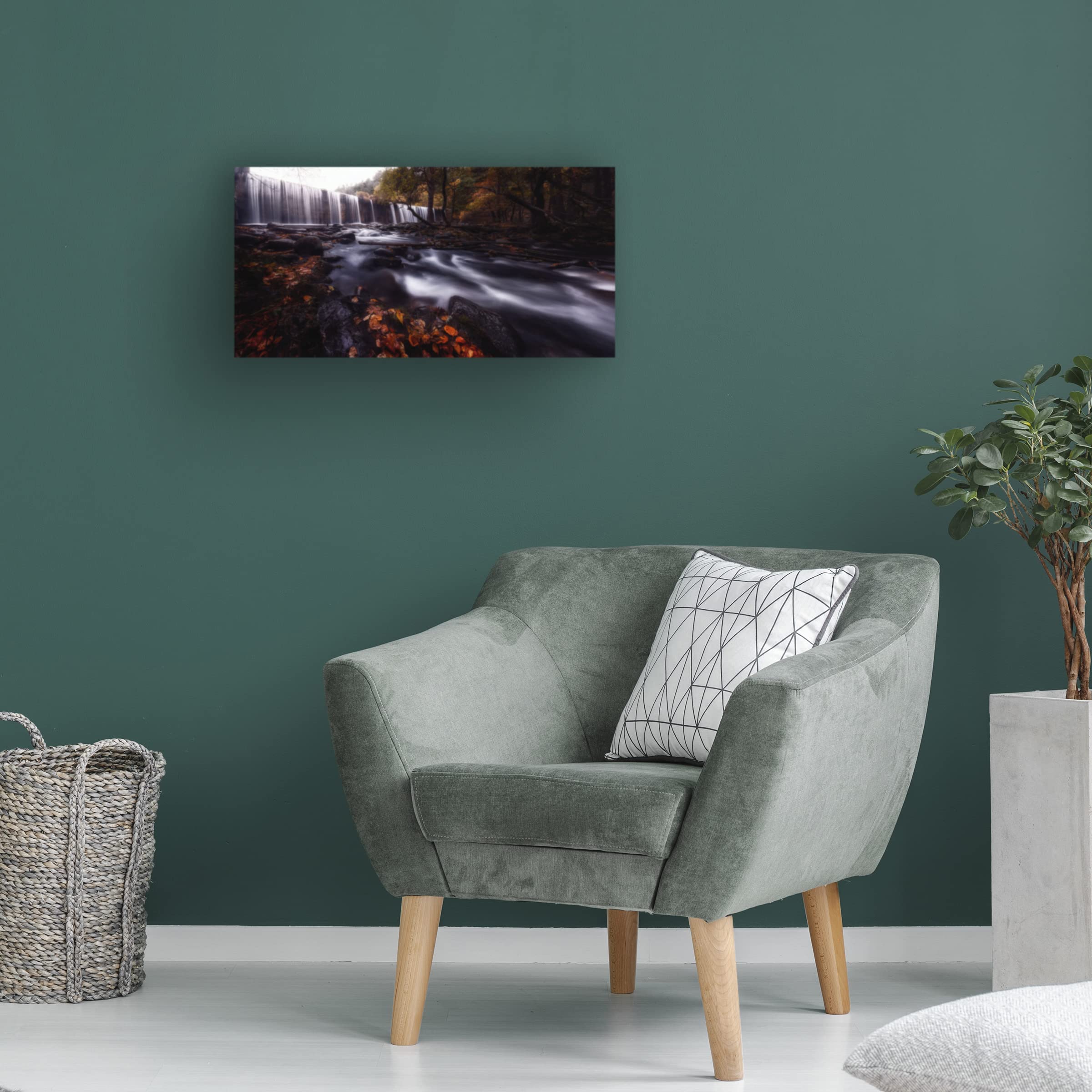 Trademark Fine Art 'Gloom' Canvas Wall Art by Mario Lechuga - Modern Abstract Painting for Living Room, Bedroom & Office Decor