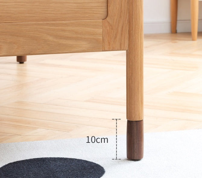 Premium Oak Solid Wood Toddler Bed - Convertible, Multi-Functional Kids Bed with Safety Rails | Perfect for Nursery, Daycare & Small Bedrooms