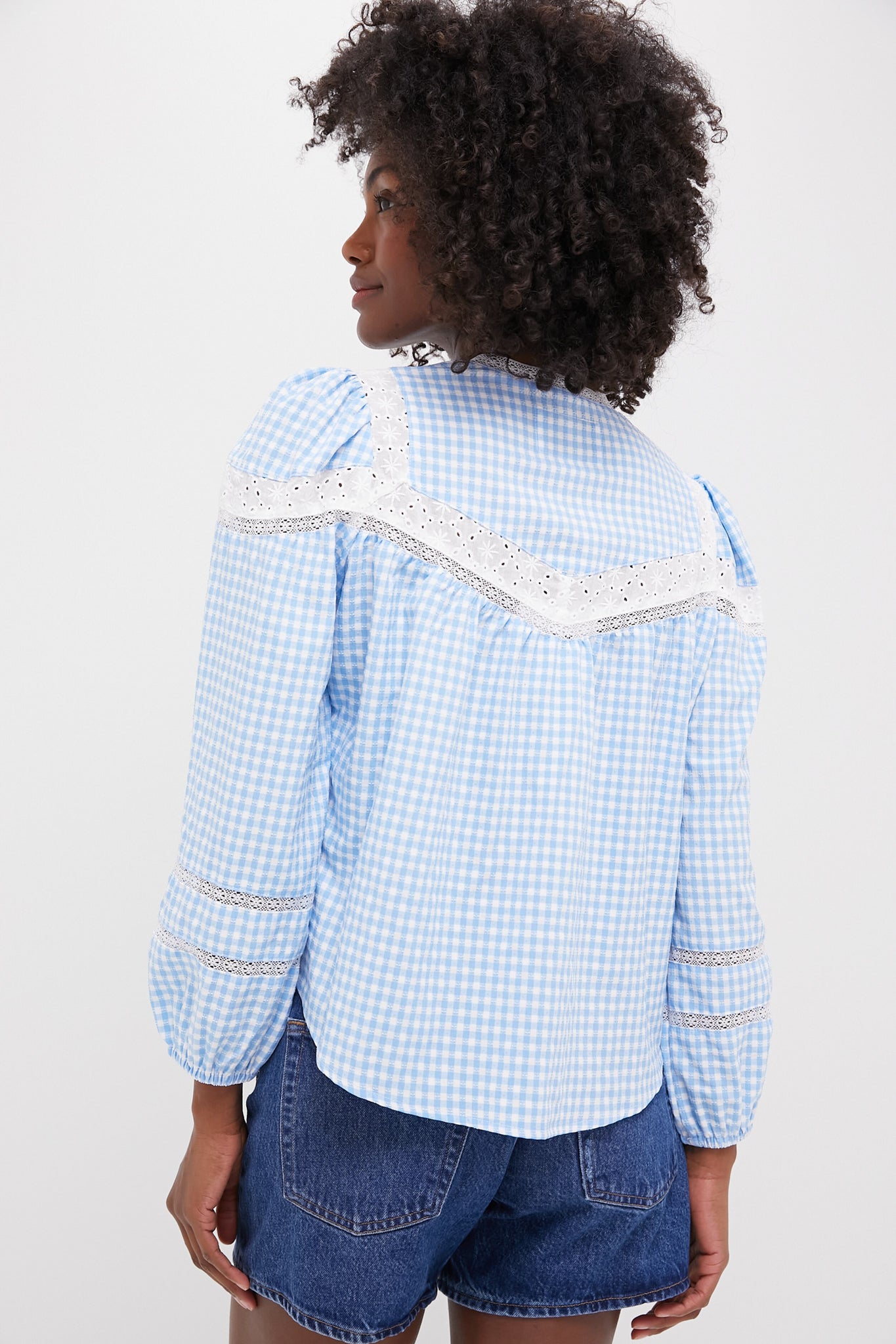 Blue Pamela Shirt for Women | Stylish Casual Button Down Top | Perfect for Office, Date Night & Everyday Wear