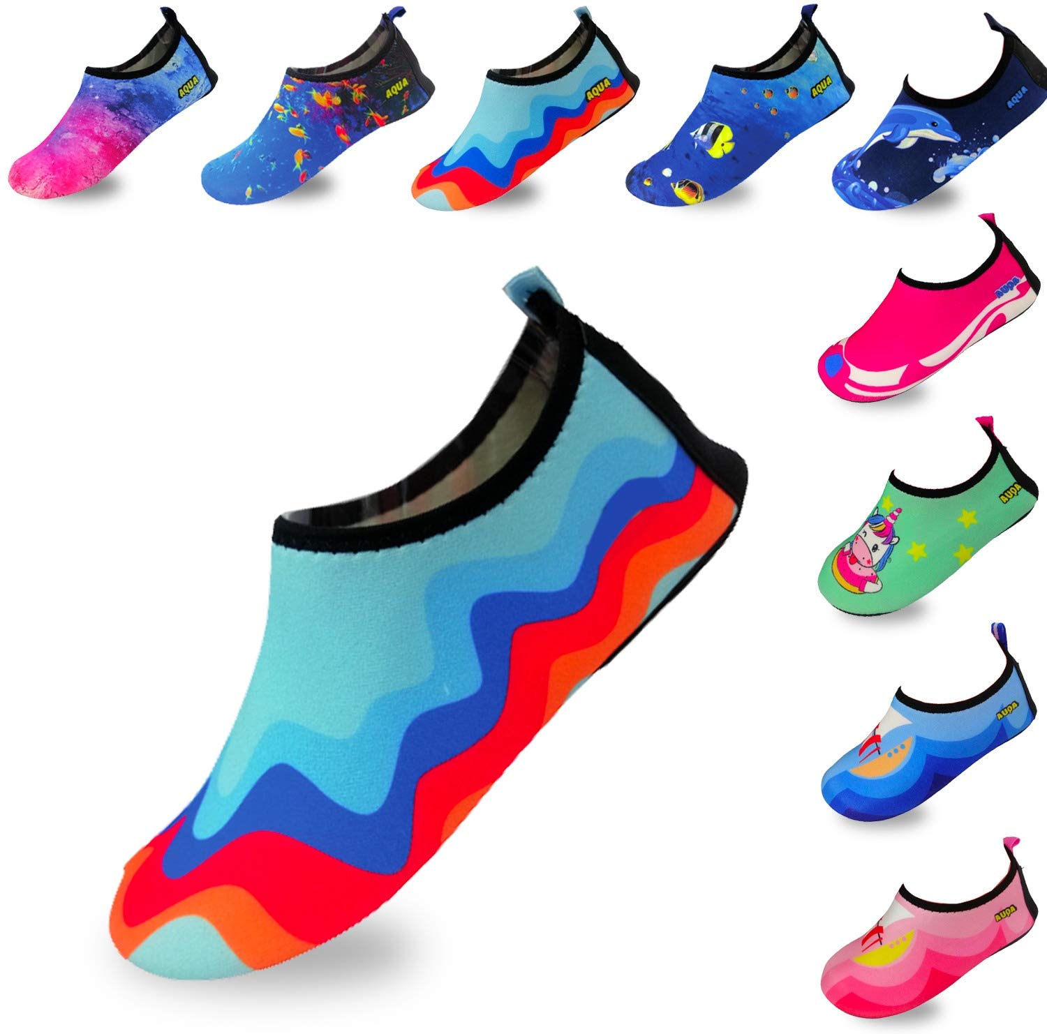 Quick-Dry Non-Slip Lightweight Water Shoes for Swimming, Beach, Pool & Outdoor Activities – Comfortable Aqua Socks for Boys, Girls, Babies & Toddlers – Perfect for Summer, Water Sports & Family Vacations