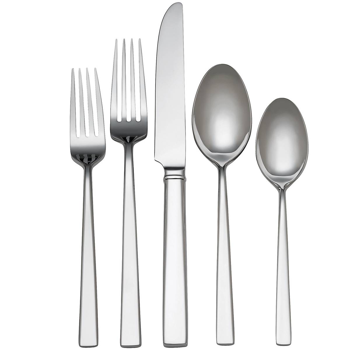Cole 65-Piece Stainless Steel Flatware Set - Durable Dinnerware for Everyday Use, Parties & Formal Dining - Knives, Forks & Spoons Set