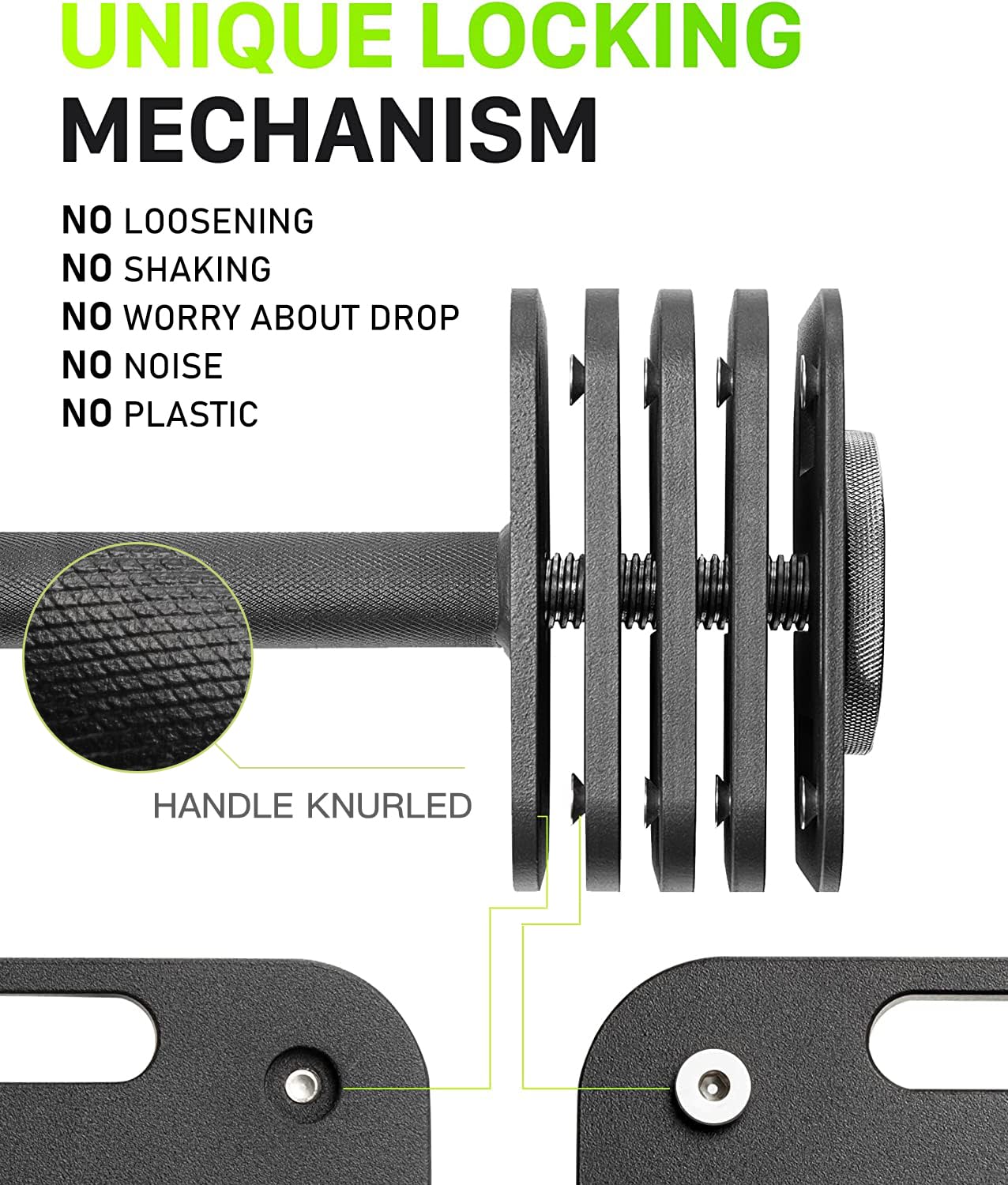 Adjustable Dumbbell Set 10-50/80lbs with 5lb Increments - Quick Lock Square Weight Dumbbells for Home Gym, Strength Training & Full Body Workouts - Perfect for Weight Lifting, CrossFit & Home Fitness (50/80lb×2)