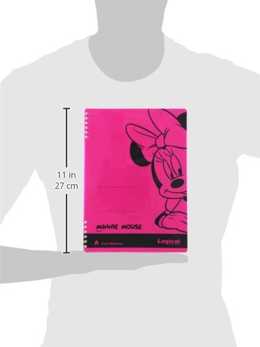 Nakabayashi NW-B507-P W-Ring Notebook B5 Size - Cute Minnie Mouse Design Pink for School, Office & Journaling | Perfect Gift for Students & Professionals