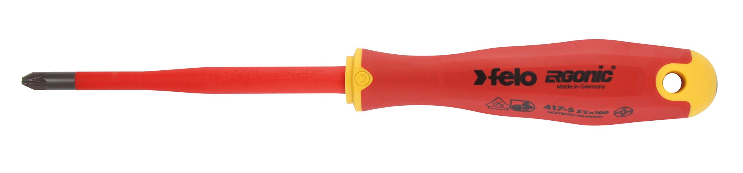 Felo 0715762661 +/- Z2 E-Slim Insulated Screwdriver - 4