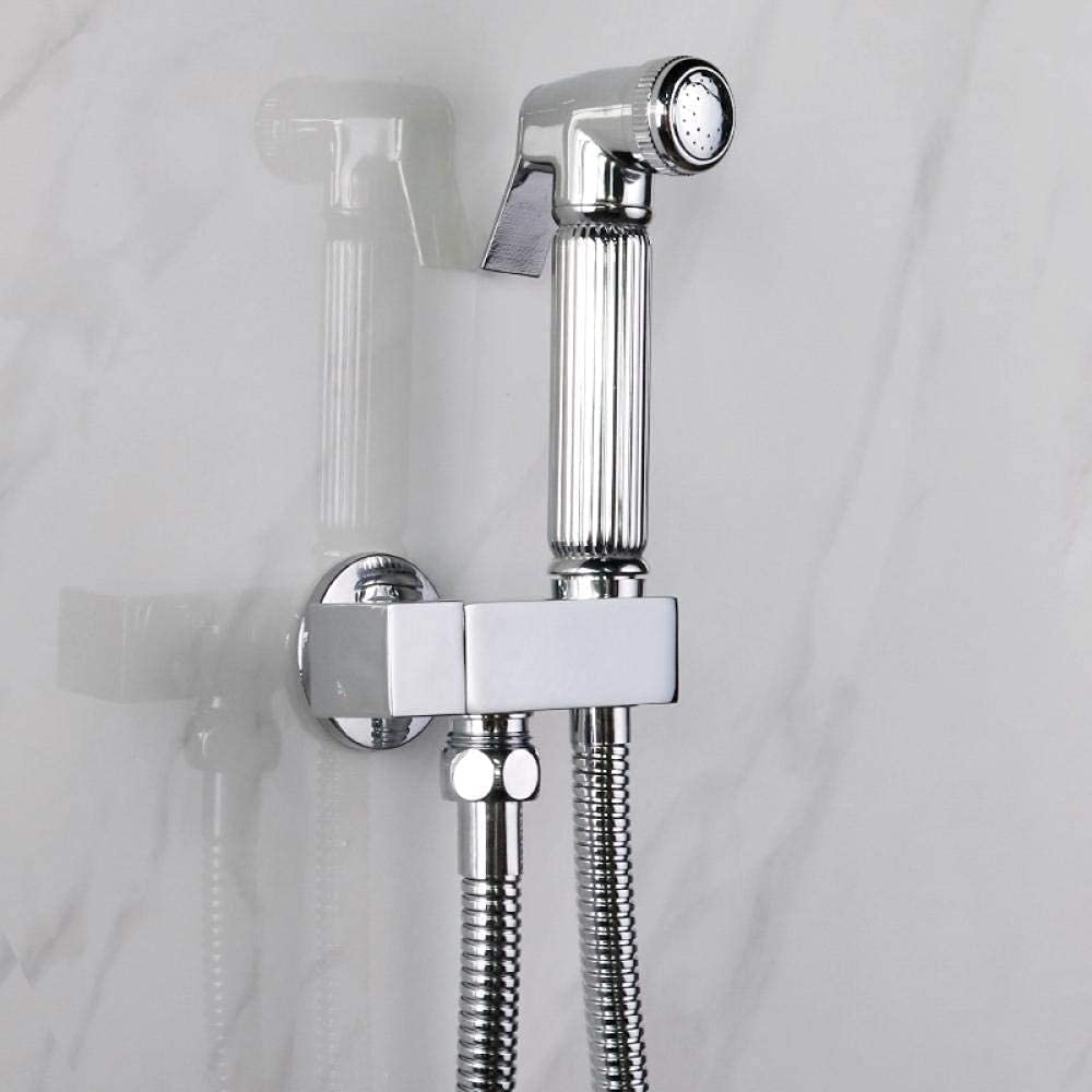 Handheld Shower Sprayer Kit for Toilet & Bathroom Cleaning - Non-Perforated Pressurized Spray Nozzle - Perfect for Balcony, Pet Washing & Household Cleaning Tasks