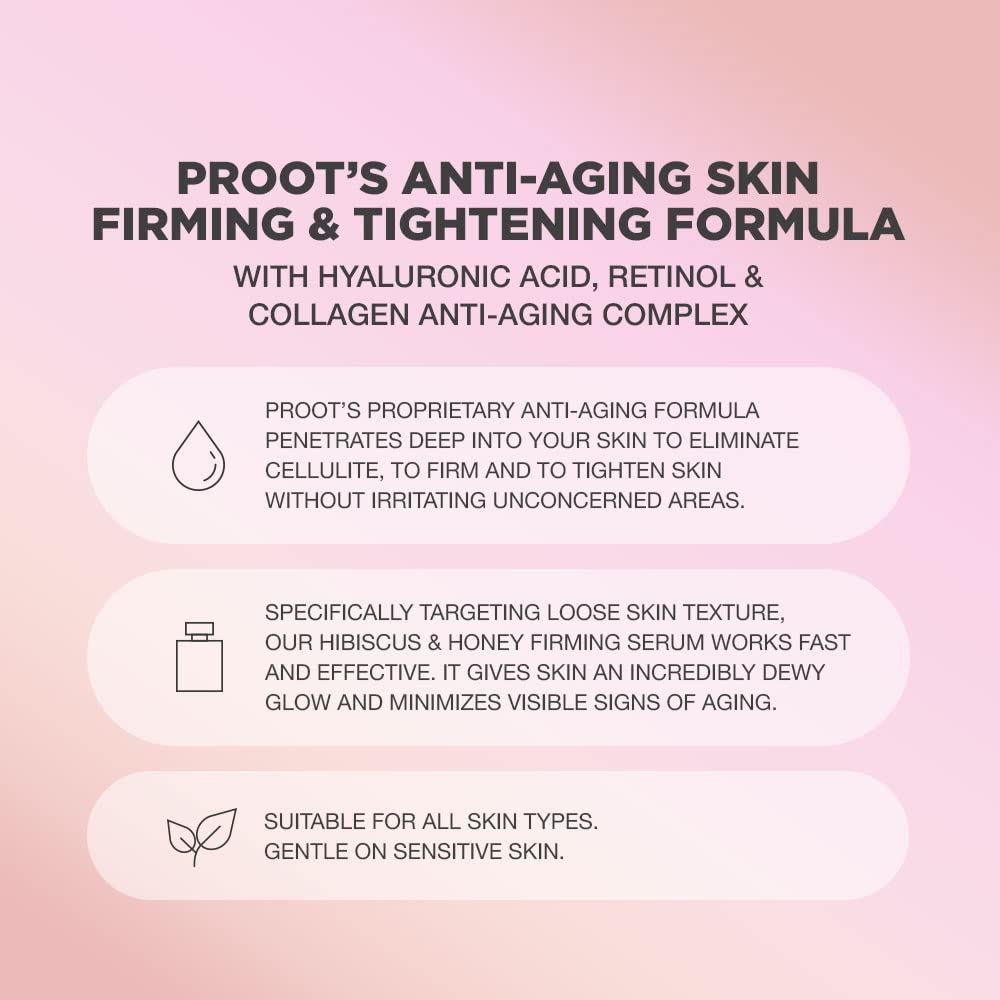 Hibiscus Honey Firming Serum & Balm Set for Face, Neck & Body Care