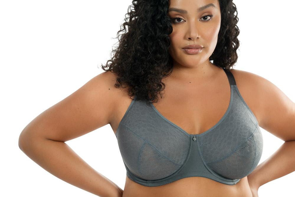 Parfait Enora Minimizer Bra - Charcoal Grey | Full Coverage Wireless Support for Everyday Comfort | Perfect for Workouts, Yoga & Daily Wear
