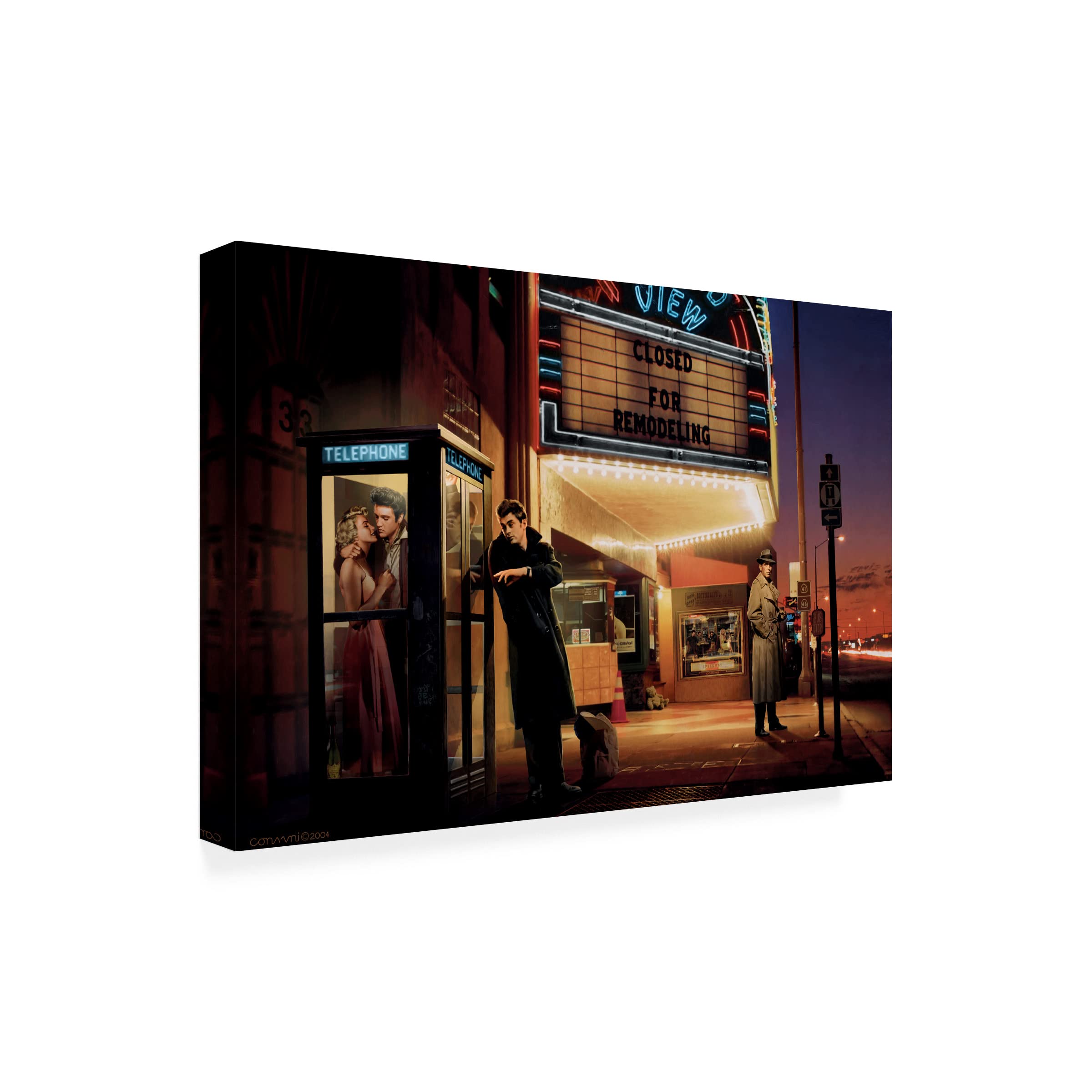 Trademark Fine Art 'Midnight Matinee' Canvas Wall Art by Chris Consani - Modern Home Decor for Living Room & Bedroom