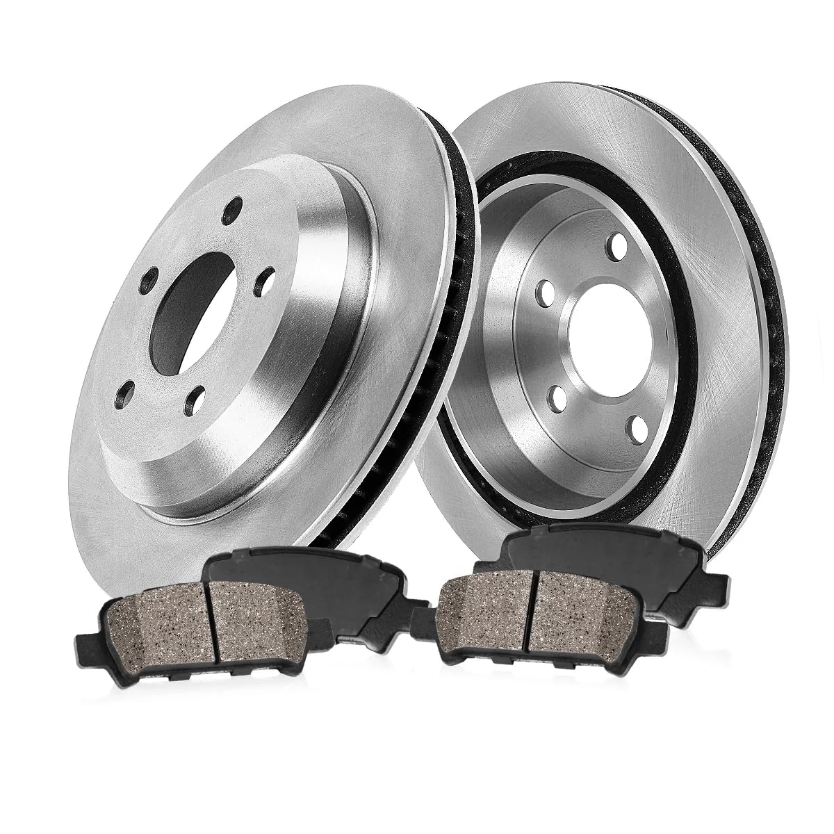 High-Performance Callahan Brake Kit for Cadillac Chevrolet GMC - Rear Brake Rotors with Metallic Pads (EBYK001256) | Durable Replacement for Smooth Stopping | Ideal for City Driving, Highway Commuting & Towing