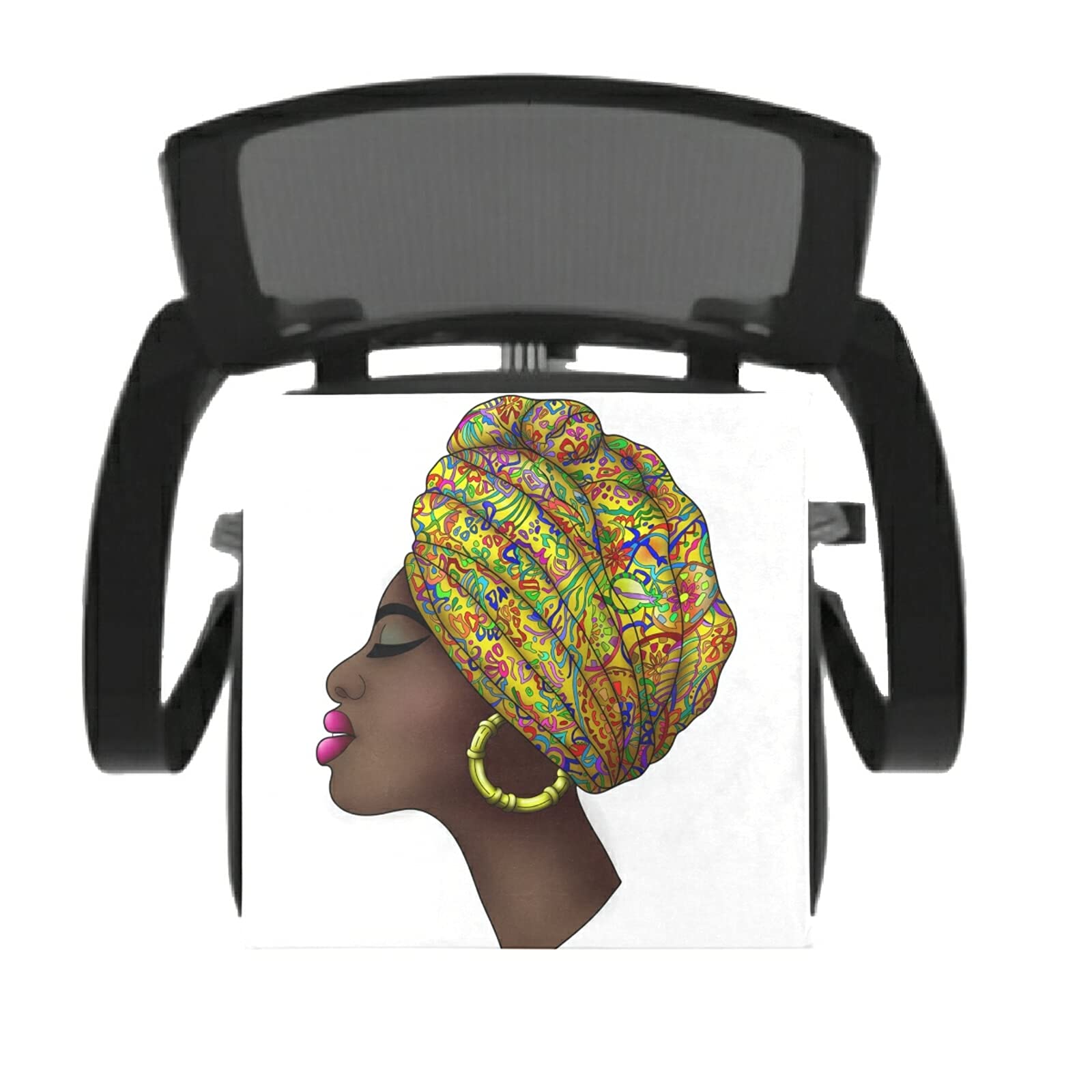 African Print Memory Foam Seat Cushion - Washable Chair Pad for Dining, Kitchen & Office Chairs | Comfortable Home & Office Decor