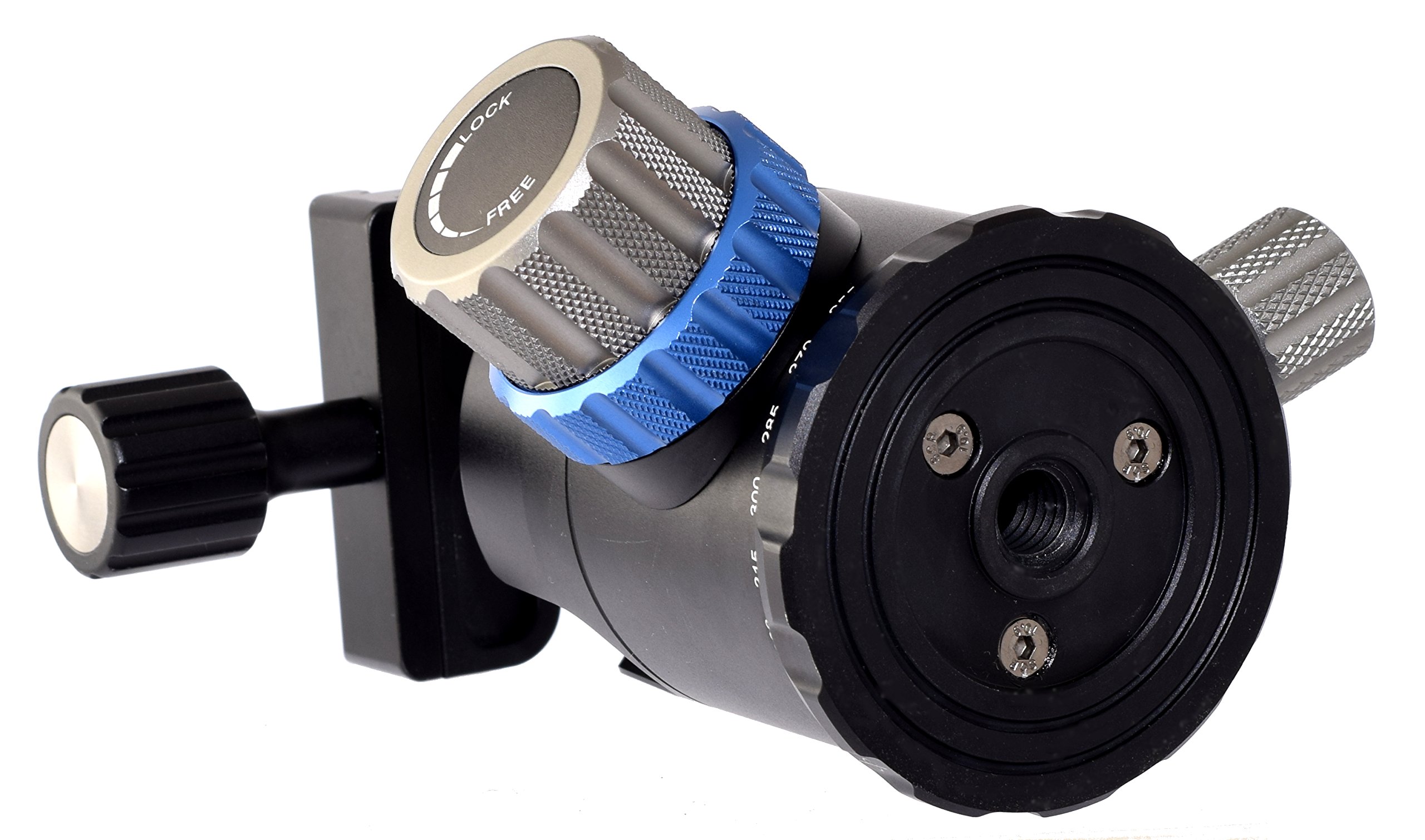 Desmond Demon DB-44 44mm Professional Tripod Ball Head with Pan Lock - Arca-Swiss Compatible Quick Release Clamp for DSLR Cameras - Perfect for Landscape, Portrait & Wildlife Photography