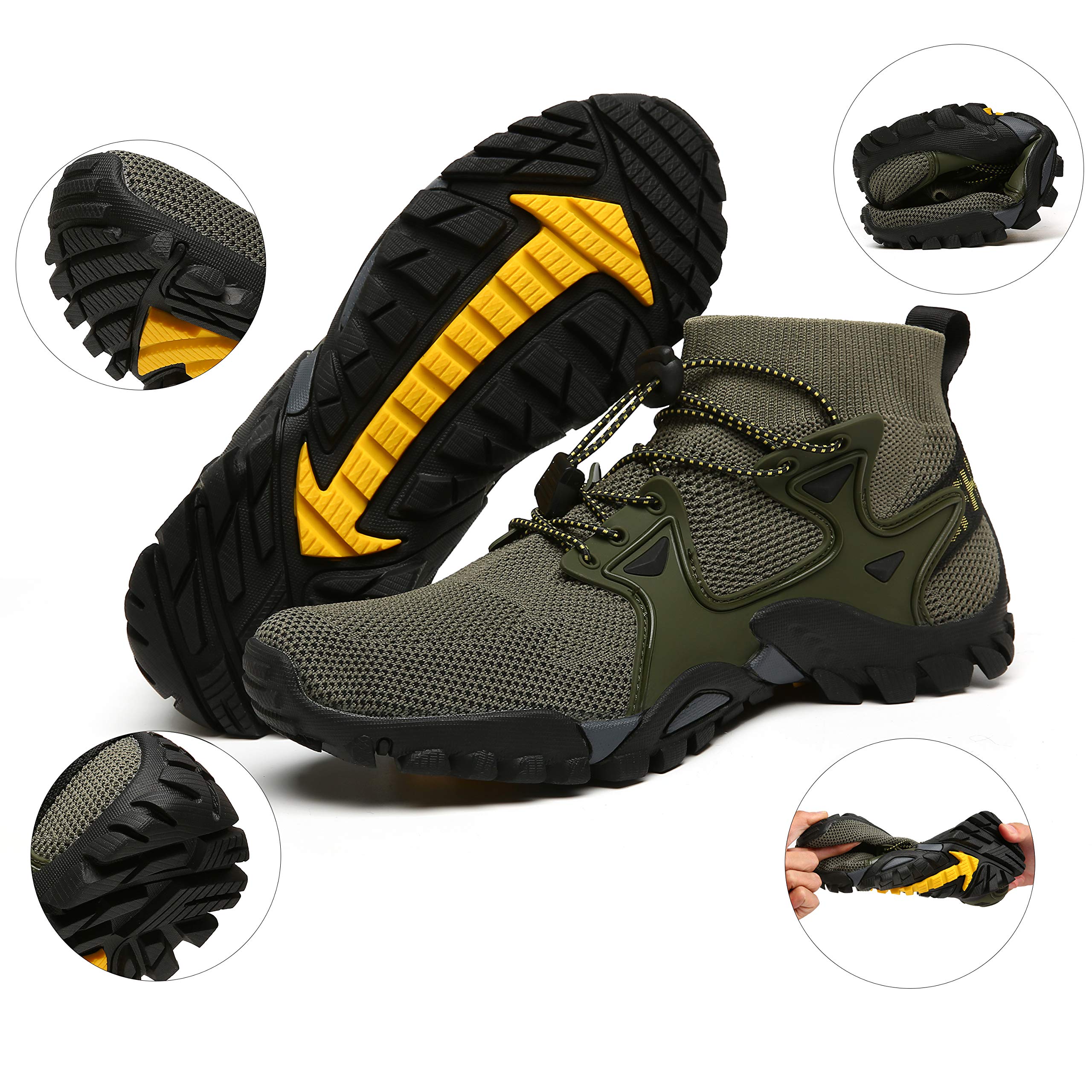 **Men's & Women's Hiking Shoes - Lightweight Trail Running & Trekking Sneakers for Outdoor Sports, Walking, Jogging - Slip-Resistant, Barefoot Design - Perfect for Travel, Fitness & Adventure**