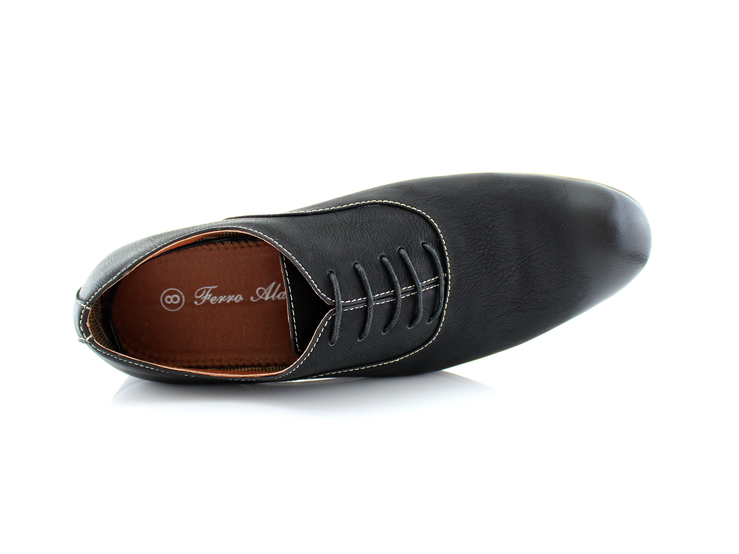 Ferro Aldo Classic Men's Oxford Dress Shoes - Formal Round Toe Leather Business Shoes for Office, Wedding & Special Occasions